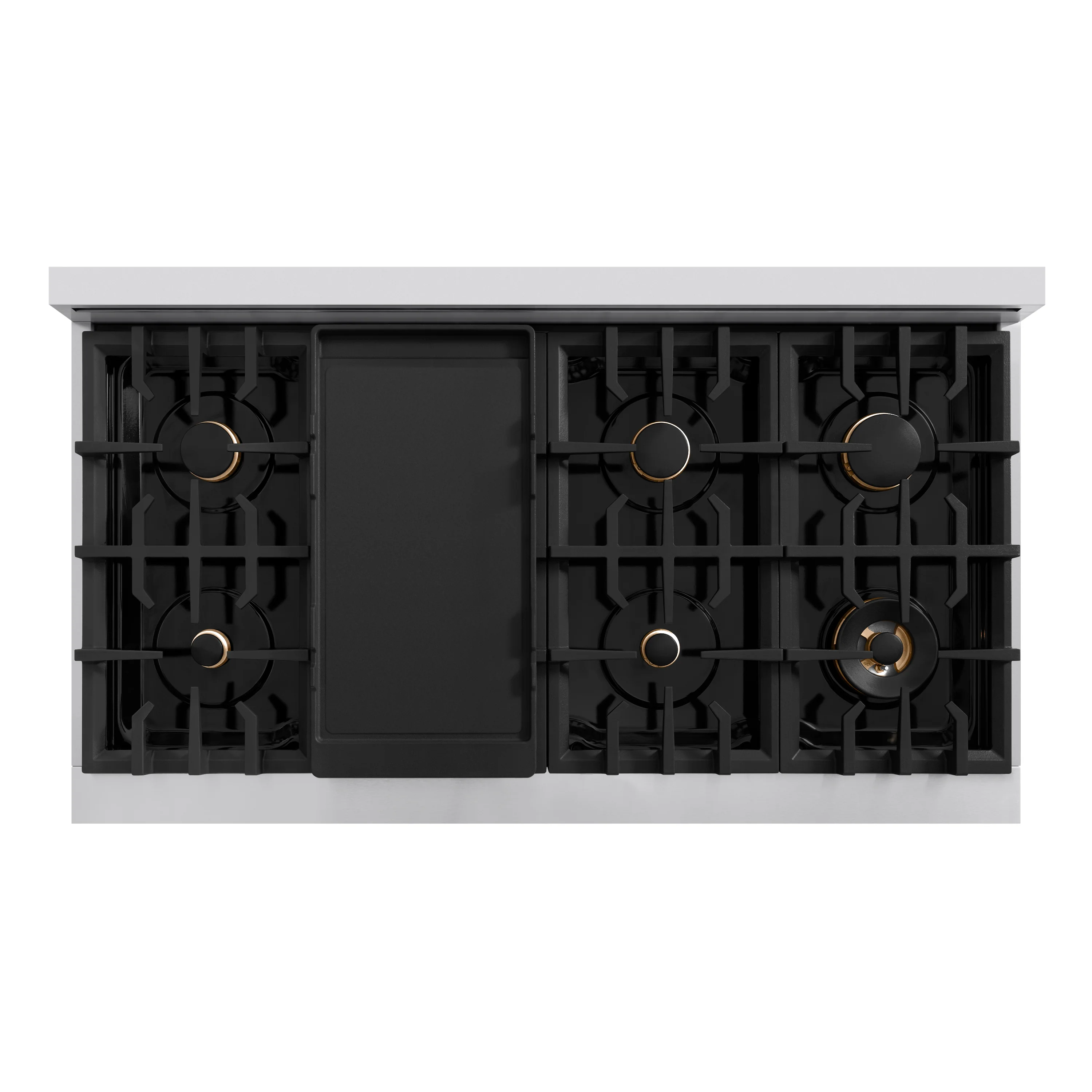 ZLINE 48 in. 6.7 cu. ft. Classic Double Oven Dual Fuel Range in Stainless Steel with 8 Brass Burners (CDR-BR-48) - Image 6