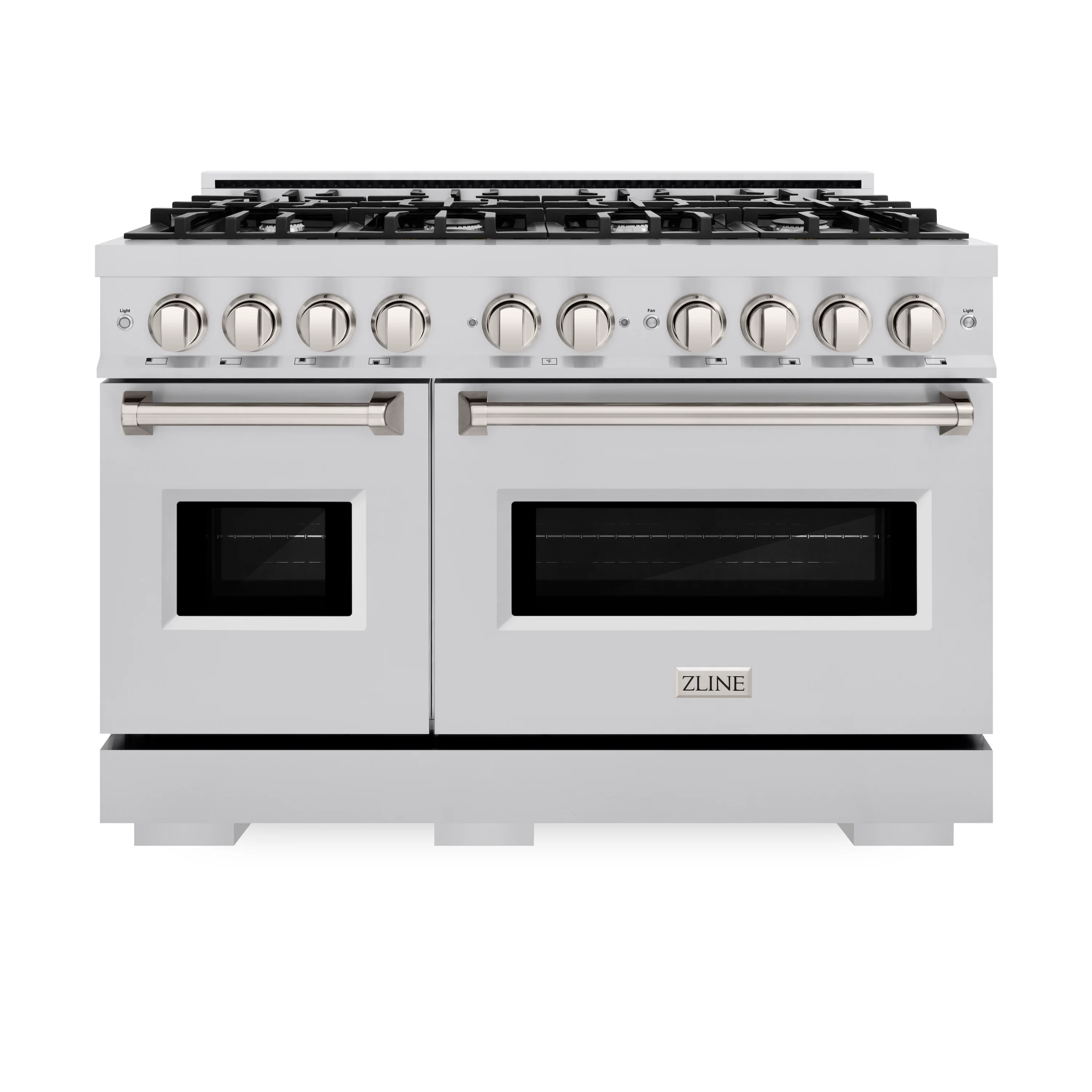 ZLINE 48 in. 6.7 cu. ft. Classic Double Oven Dual Fuel Range with 8 Burner Gas Cooktop in Stainless Steel (CDR48) - Image 3