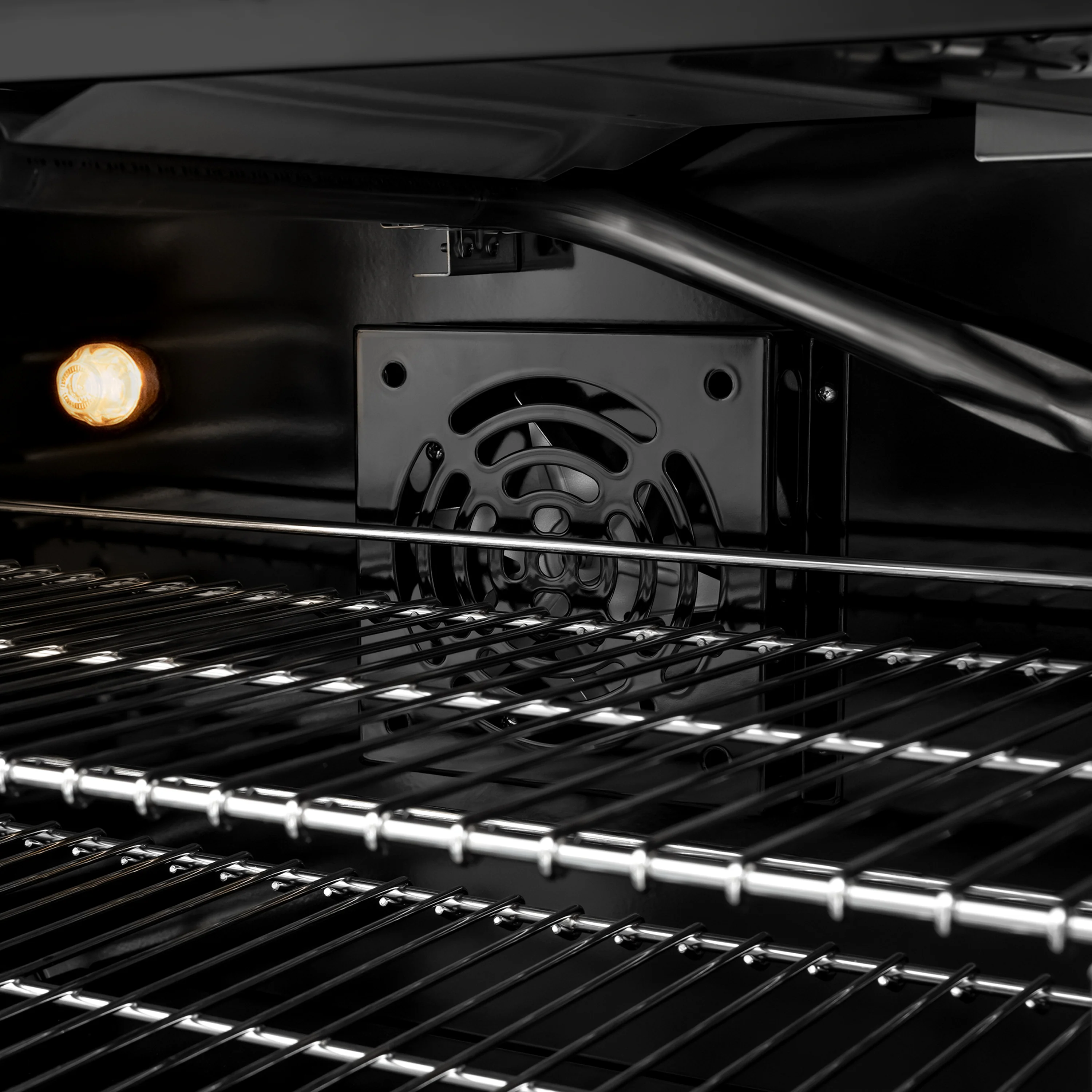 ZLINE 48 in. 6.7 cu. ft. Classic Double Oven Gas Range in Black Stainless Steel with 8 Brass Burners (CGRB-BR-48) - Image 8