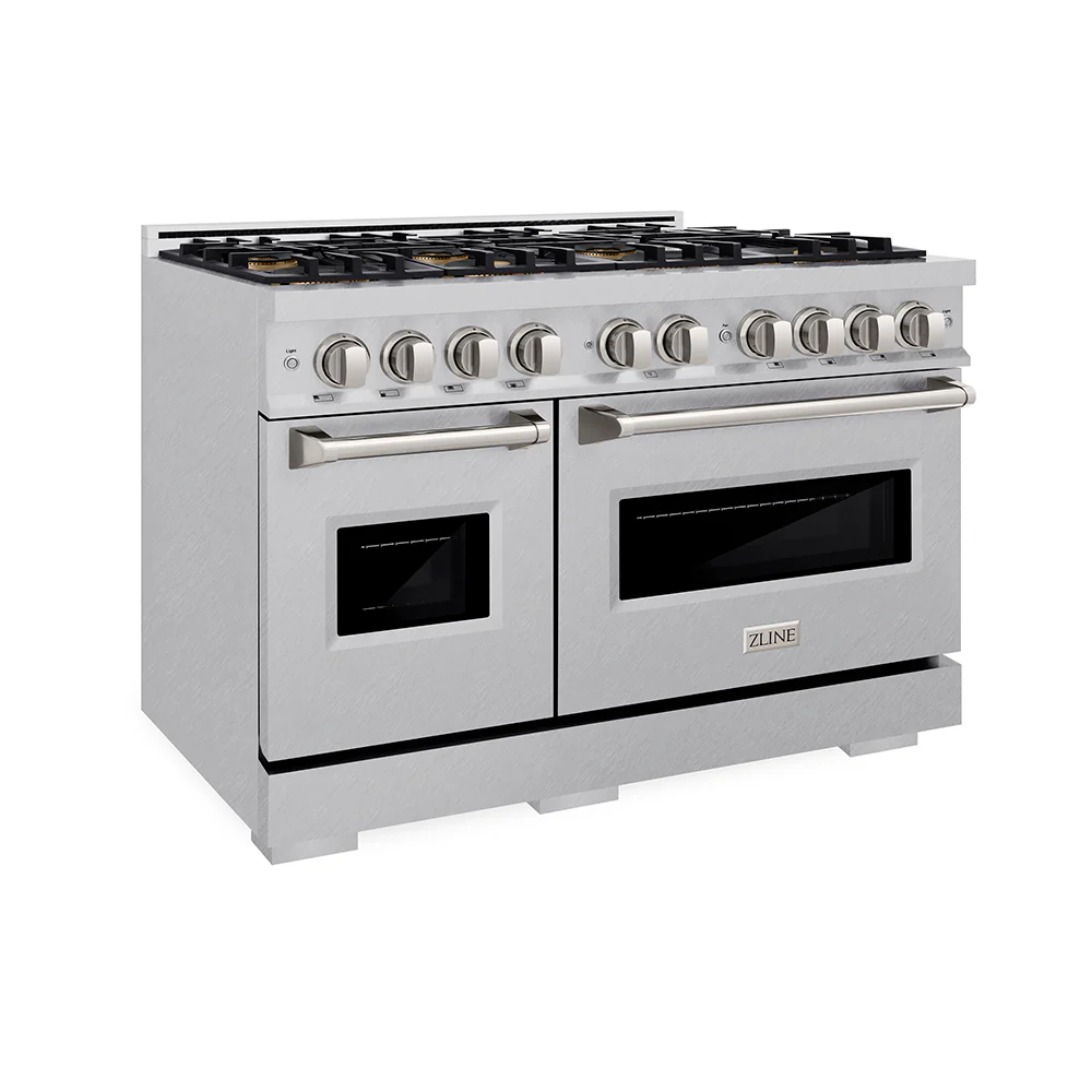 ZLINE 48 in. 6.7 cu. ft. Classic Gas Range with 8 Burner DuoPro™ Cooktop and Dual Ovens in Satin Stainless Steel (PCGRS-48) - Image 11
