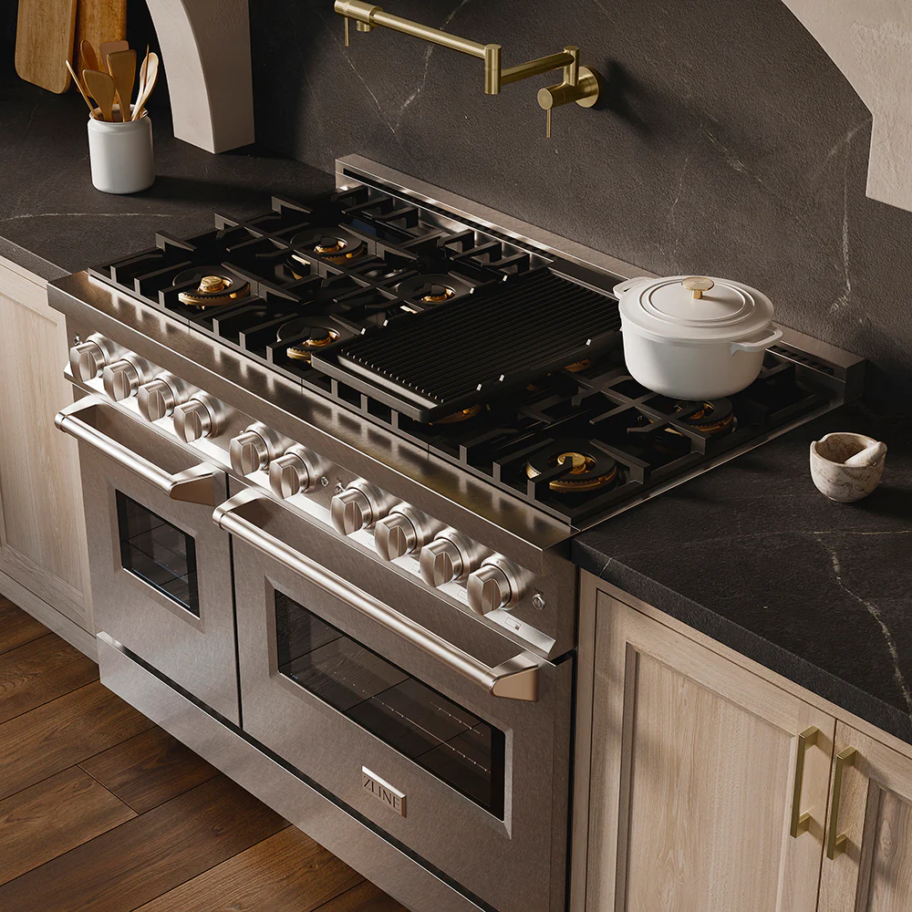 ZLINE 48 in. 6.7 cu. ft. Classic Gas Range with 8 Burner DuoPro™ Cooktop and Dual Ovens in Satin Stainless Steel (PCGRS-48) - Image 25