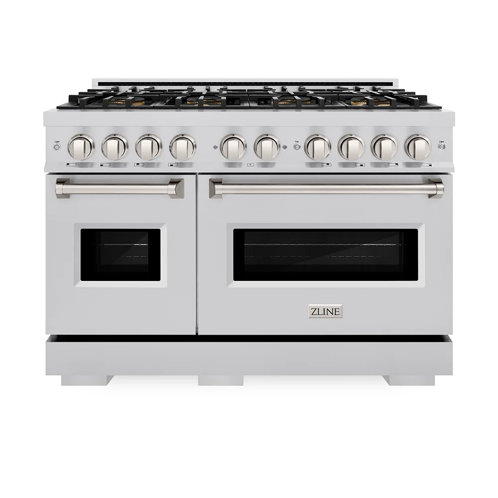ZLINE 48 in. 6.7 cu. ft. Classic Gas Range with 8 Burner DuoPro™ Cooktop and Dual Ovens in Stainless Steel (PCGR48) - Image 7