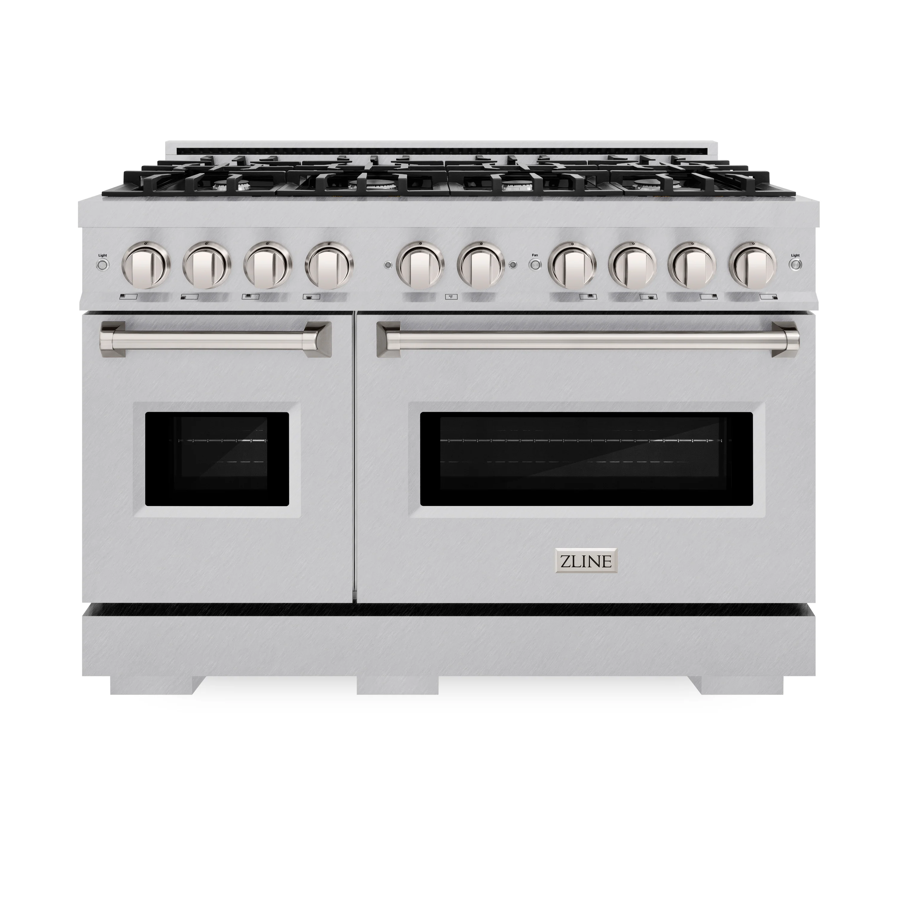 ZLINE 48 in. 6.7 cu. ft. Classic Double Oven Gas Range with 8 Burner Cooktop in Satin Stainless Steel (CGRS-48) - Image 3