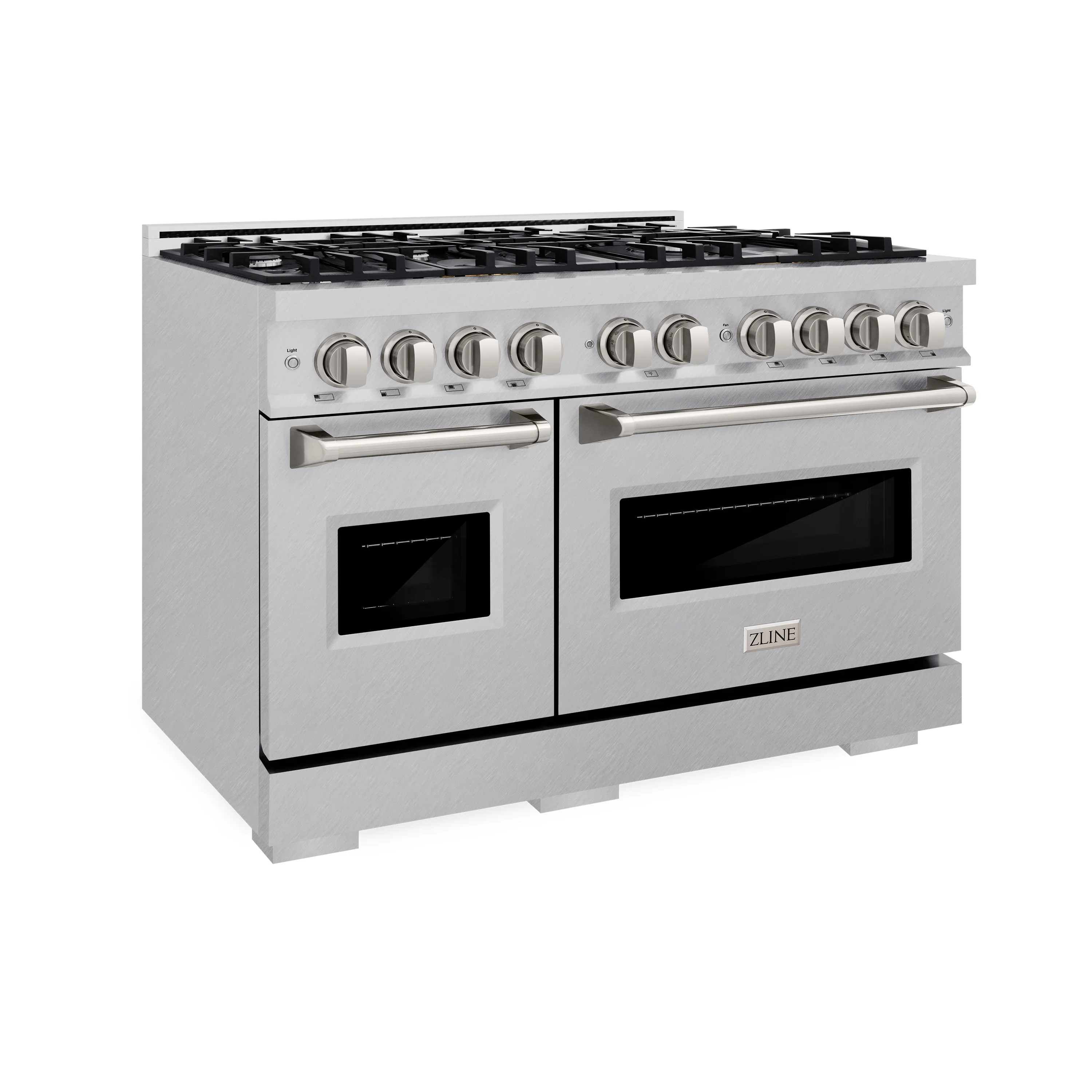 ZLINE 48 in. 6.7 cu. ft. Classic Double Oven Gas Range with 8 Burner Cooktop in Satin Stainless Steel (CGRS-48) - Image 5
