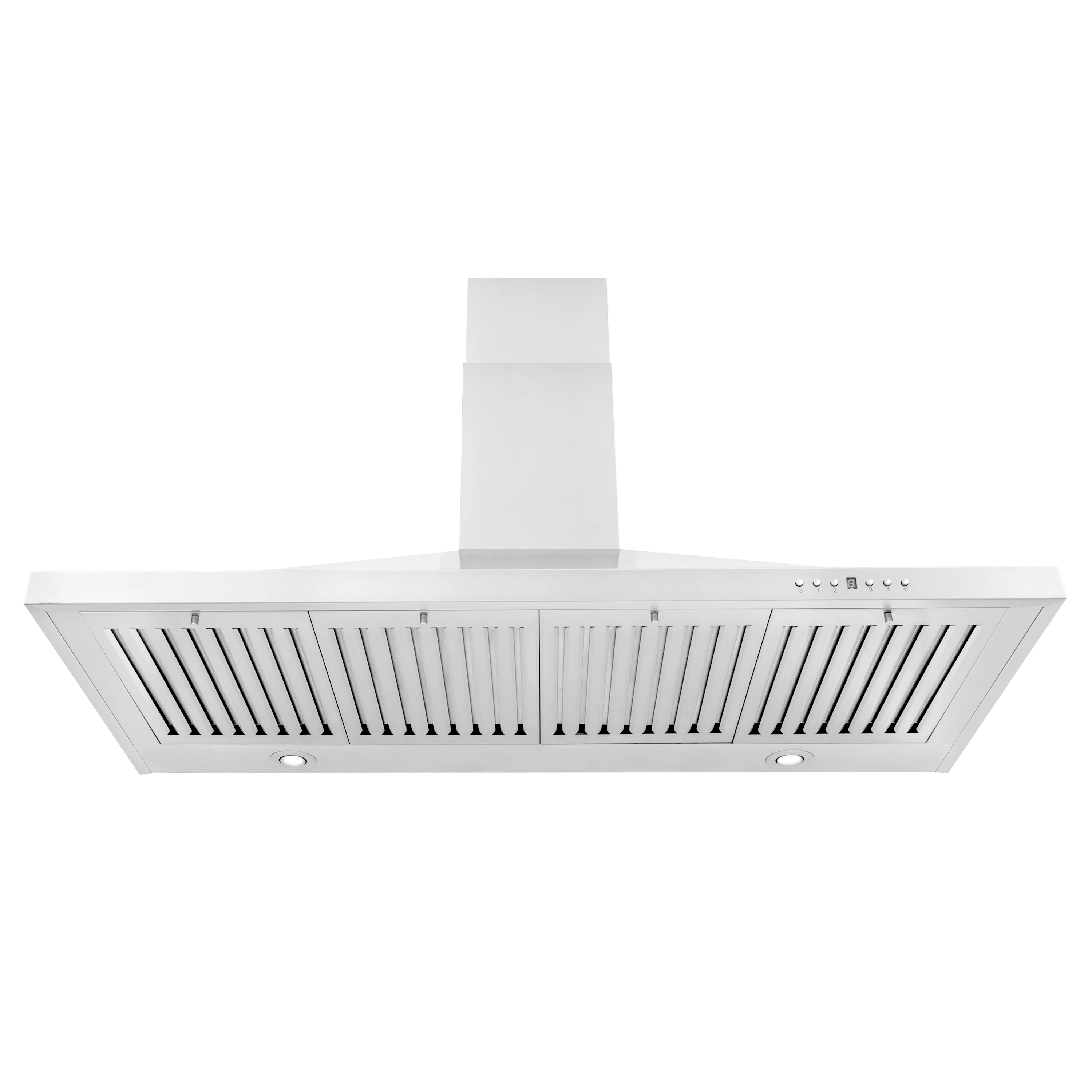 ZLINE 48" Convertible Wall Mount Range Hood in Stainless Steel with Set of 2 Charcoal Filters, LED lighting and Dishwasher-Safe Baffle Filters (KB-CF-48) - Image 5