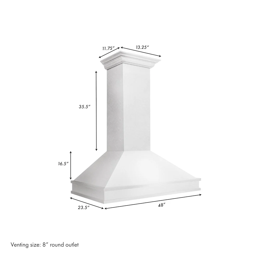 ZLINE 48" Designer Series Wall Mount Range Hood in Fingerprint Resistant Stainless Steel (8656S-48) - Image 9