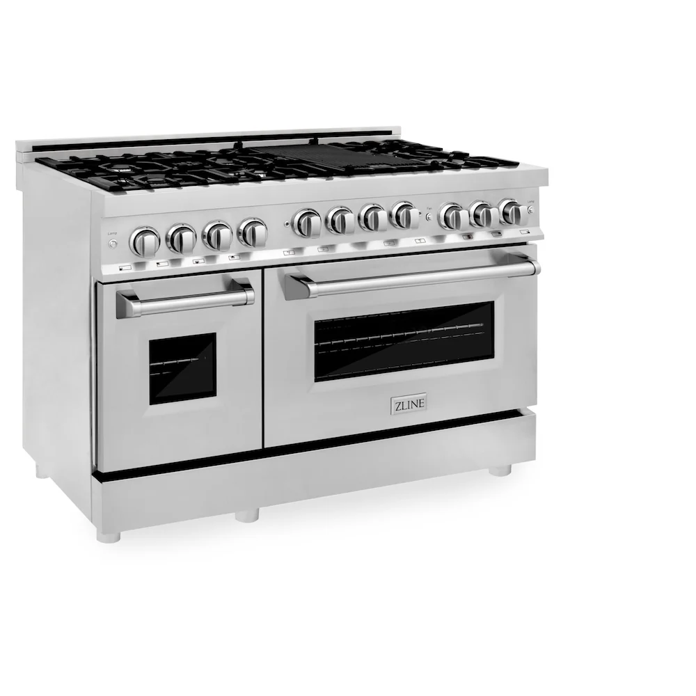 ZLINE 48 in. 6.0 cu. ft. Range with Natural Gas Stove and Natural Gas Oven in Stainless Steel, Open Box-Great Condition - Image 8