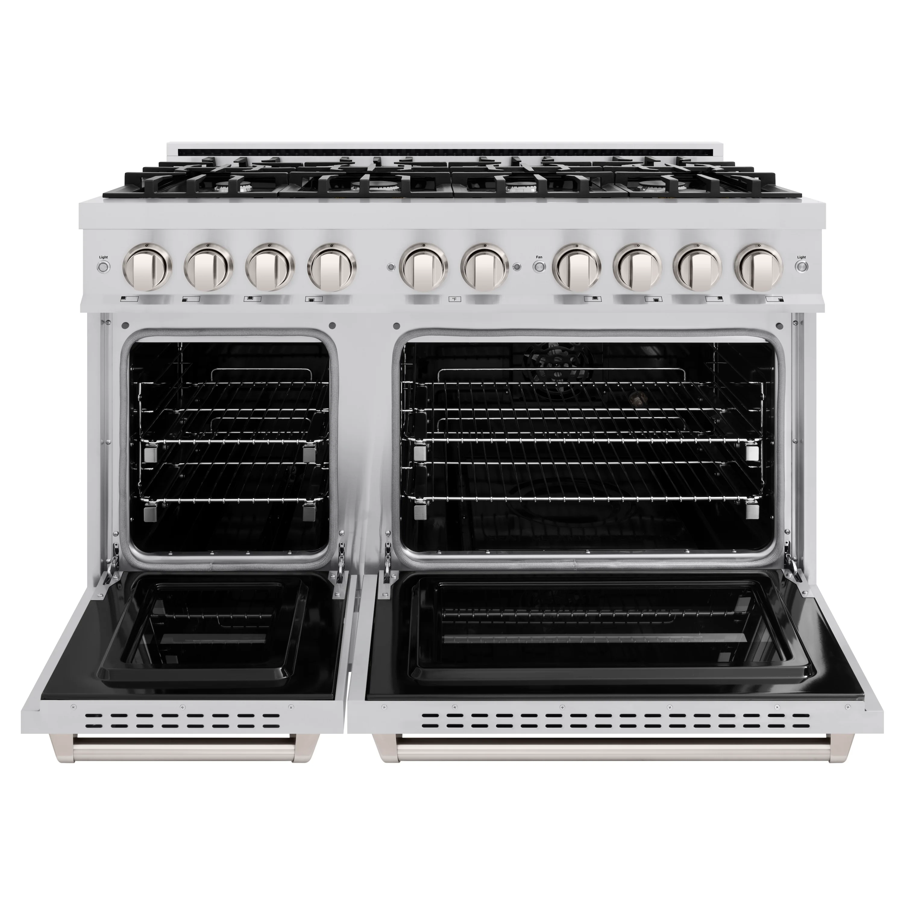 ZLINE 48 in. 6.7 cu. ft. Classic Double Oven Dual Fuel Range with 8 Burner Gas Cooktop in Stainless Steel, Open Box-Great Condition - Image 6
