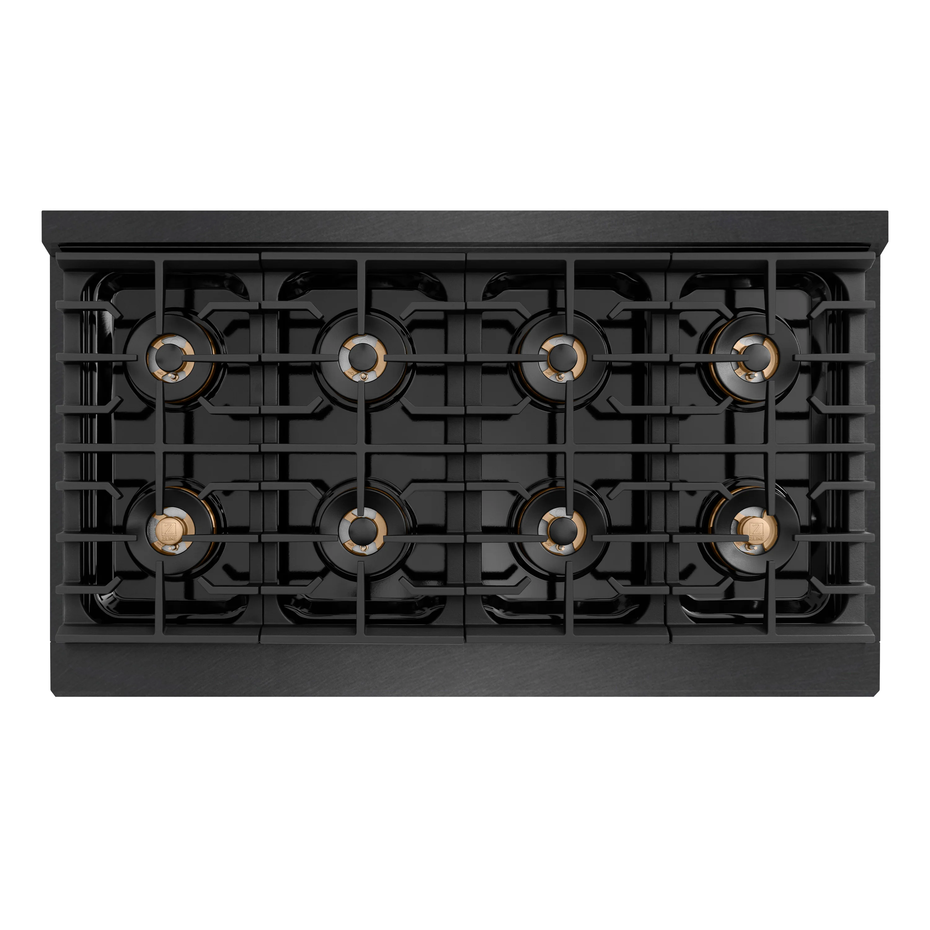ZLINE 48 in. 6.7 cu. ft. Paramount Dual Fuel Range with 8 Burner DuoPro™ Cooktop and Dual Ovens in Black Satin Stainless Steel, Open Box-Great Condition - Image 2