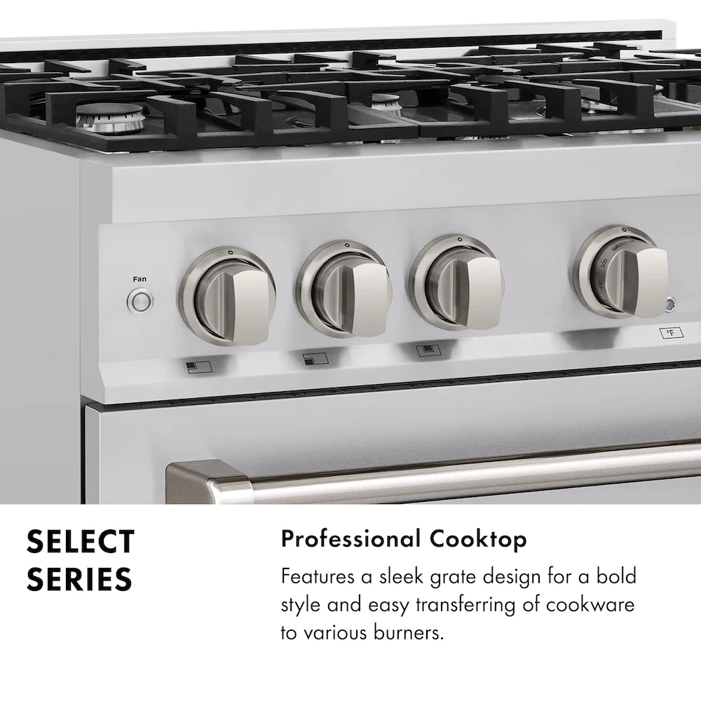 ZLINE 48 in. 6.7 cu. ft. Select Double Oven Gas Range with 8 Burner Cooktop in Stainless Steel, Open Box-Great Condition - Image 12