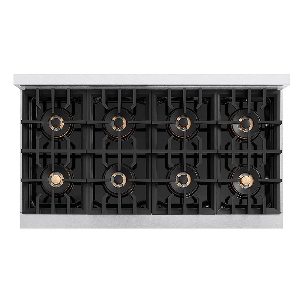 ZLINE 48 in. Classic Gas Rangetop with 8 Burner DuoPro™ Cooktop in Satin Stainless Steel, Open Box-Great Condition - Image 2