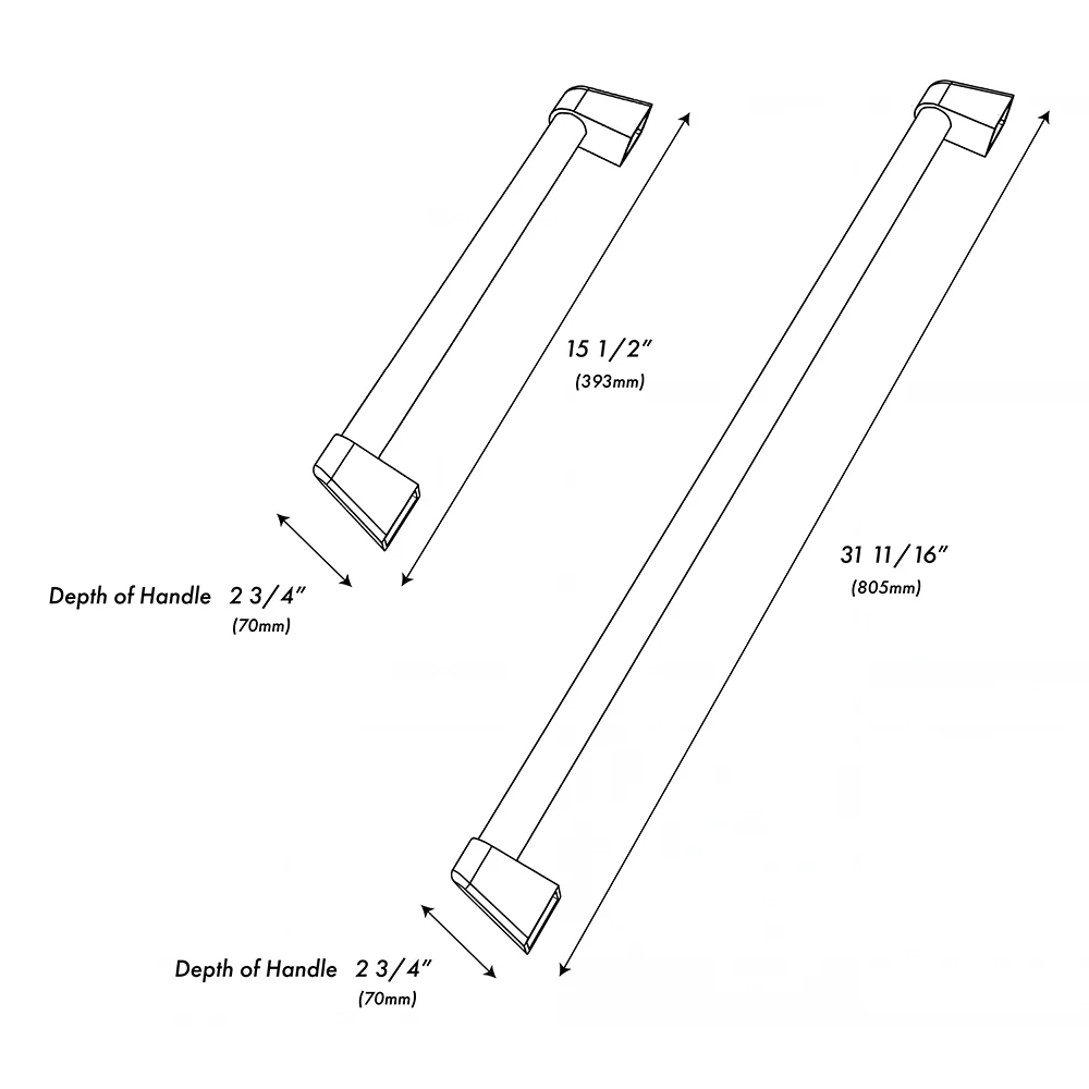 ZLINE 48 in. Helix Handles (Set of 2) for Paramount and Select Ranges in Black Stainless Steel (SGZ-054-K-BS-48) - Image 4
