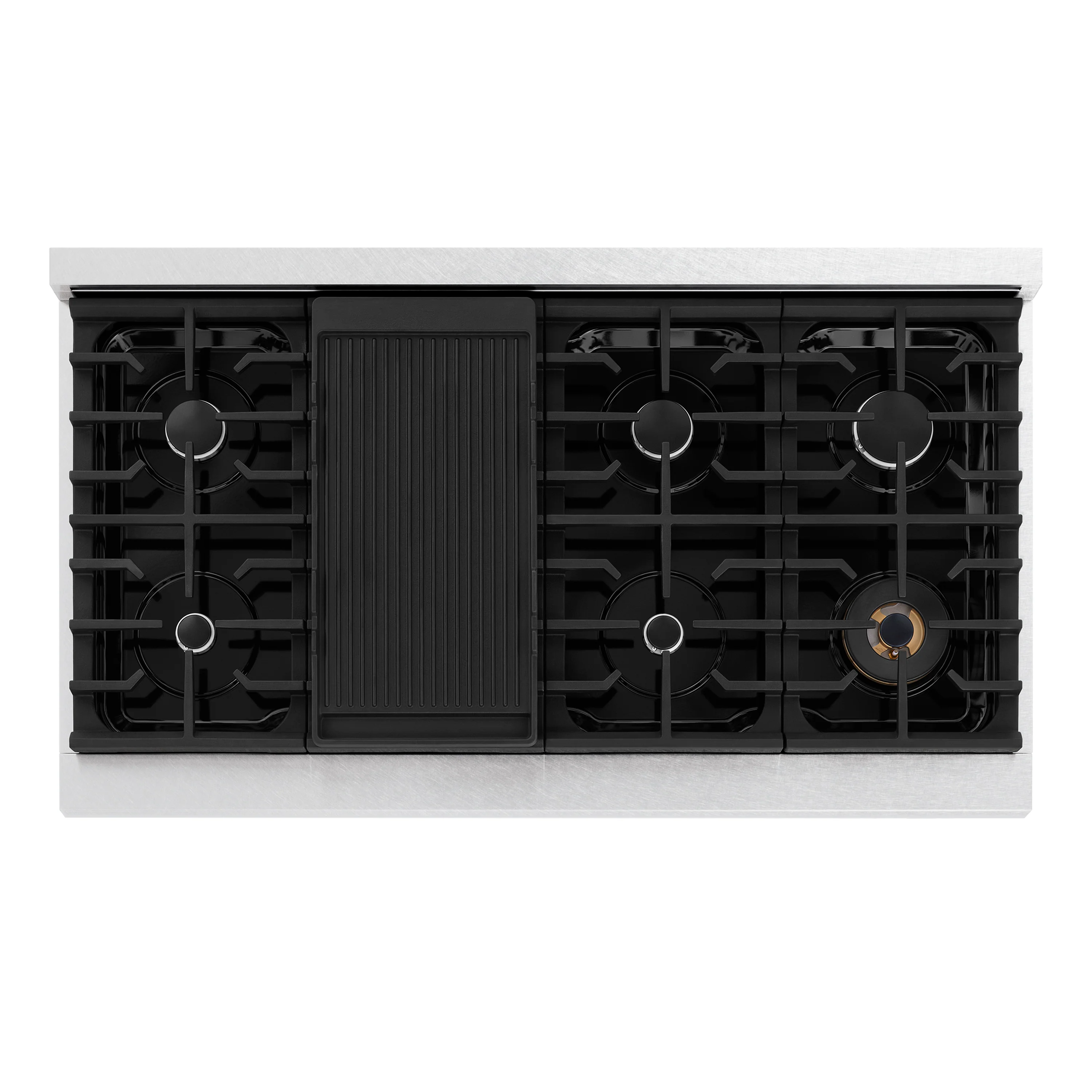 ZLINE 48 in. Paramount Gas Rangetop with 8 Burners and Porcelain Cooktop in Satin Stainless Steel, Open Box-Great Condition - Image 2