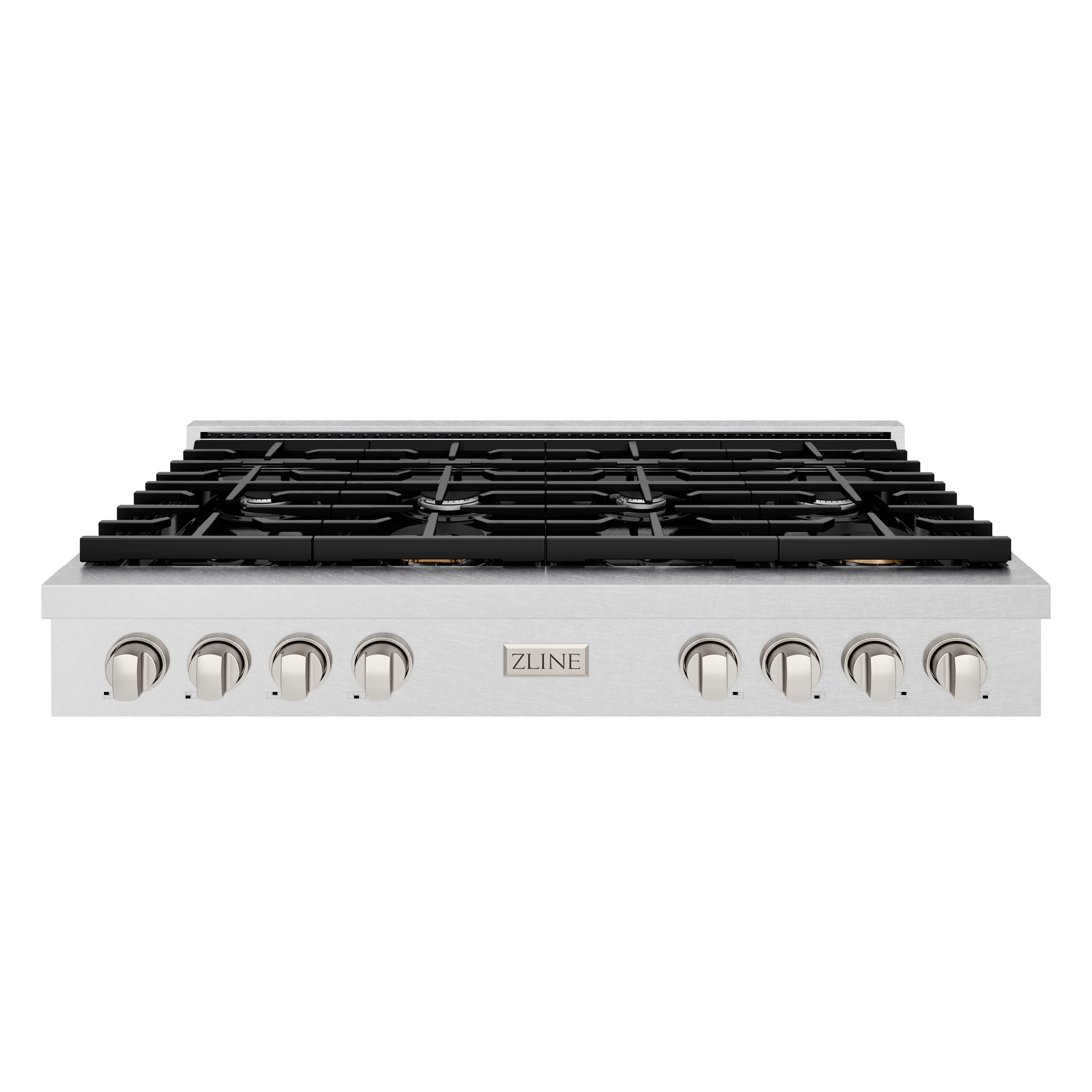 ZLINE 48 in. Paramount Gas Rangetop with 8 Burners and Porcelain Cooktop in Satin Stainless Steel, Open Box-Great Condition - Image 3
