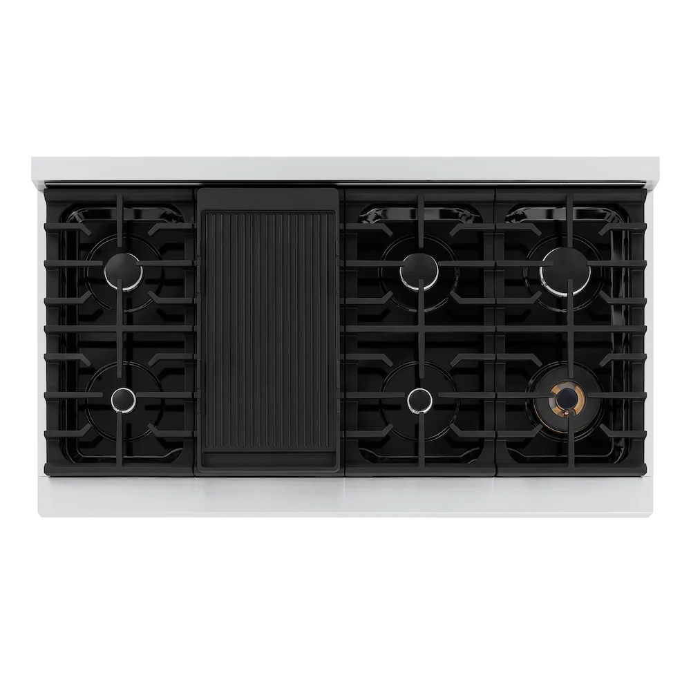 ZLINE 48 in. Paramount Gas Rangetop with 8 Burners and Porcelain Cooktop in Stainless Steel, Open Box-Great Condition - Image 2