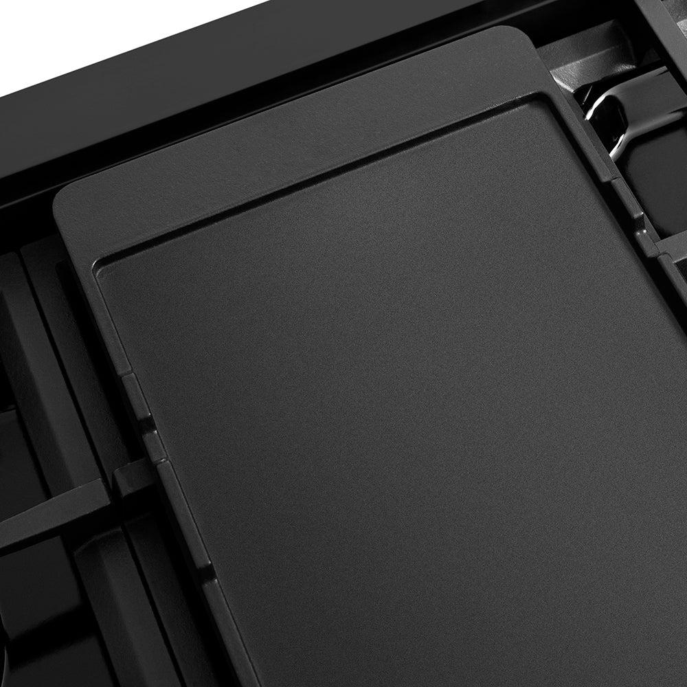 ZLINE 48 in. 6.7 cu. ft. Paramount Dual Fuel Range with 8 Burner DuoPro™ Cooktop and Dual Ovens in Black Stainless Steel (PSDRB-48) - Image 12