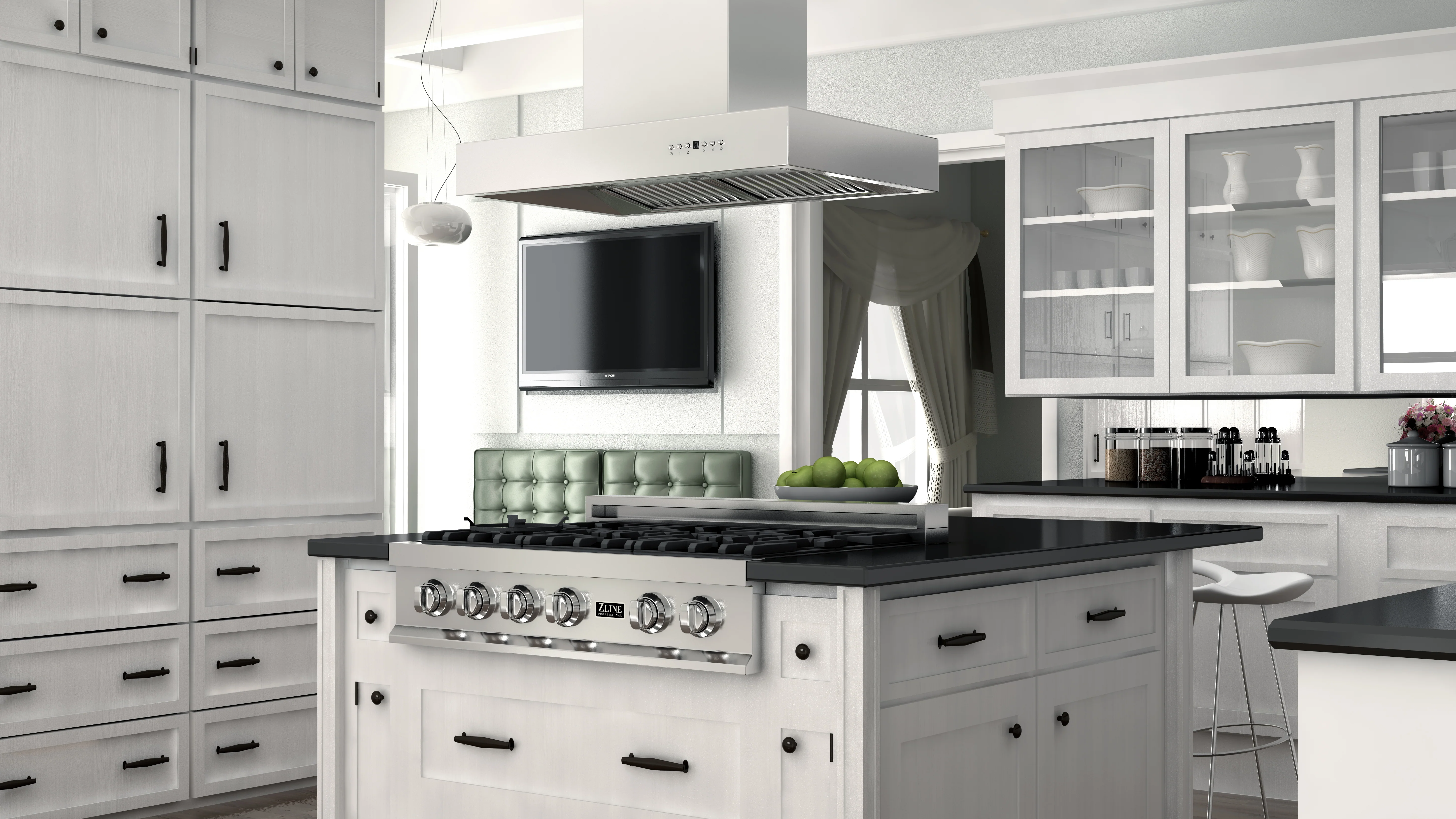 ZLINE 48" Ducted Professional Island Mount Range Hood in Stainless Steel (KECOMi-48) - Image 9