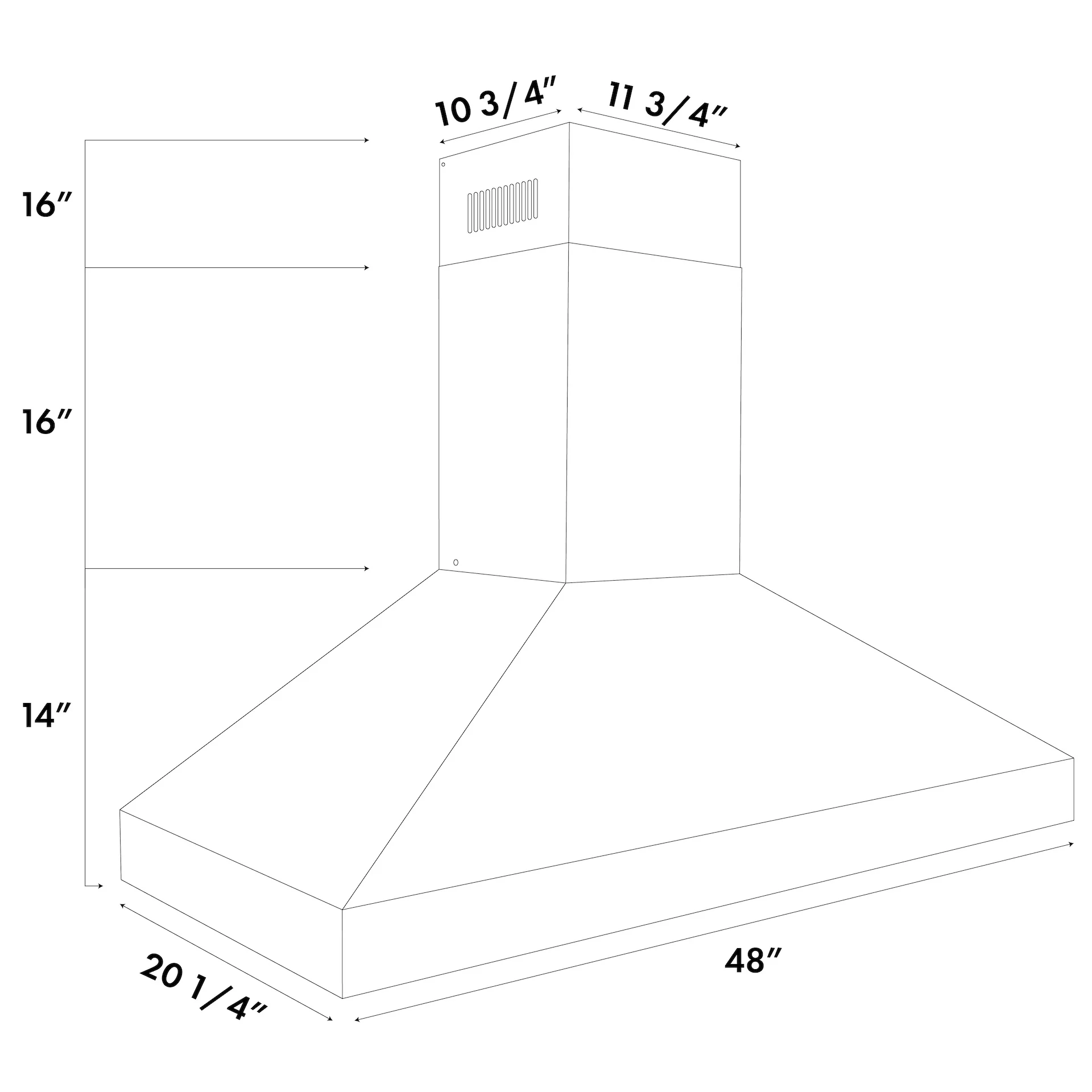 ZLINE 48" Professional Convertible Vent Wall Mount Range Hood in Stainless Steel (597-48) - Image 11