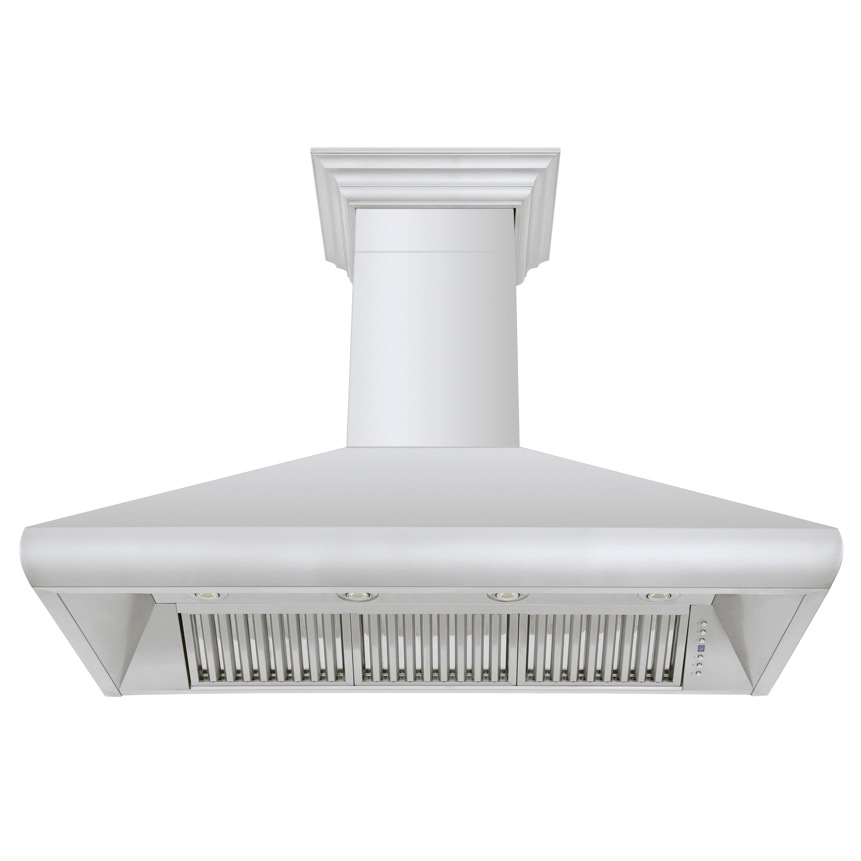 ZLINE 48" Professional Convertible Vent Wall Mount Range Hood in Stainless Steel with Crown Molding (587CRN-48) - Image 5