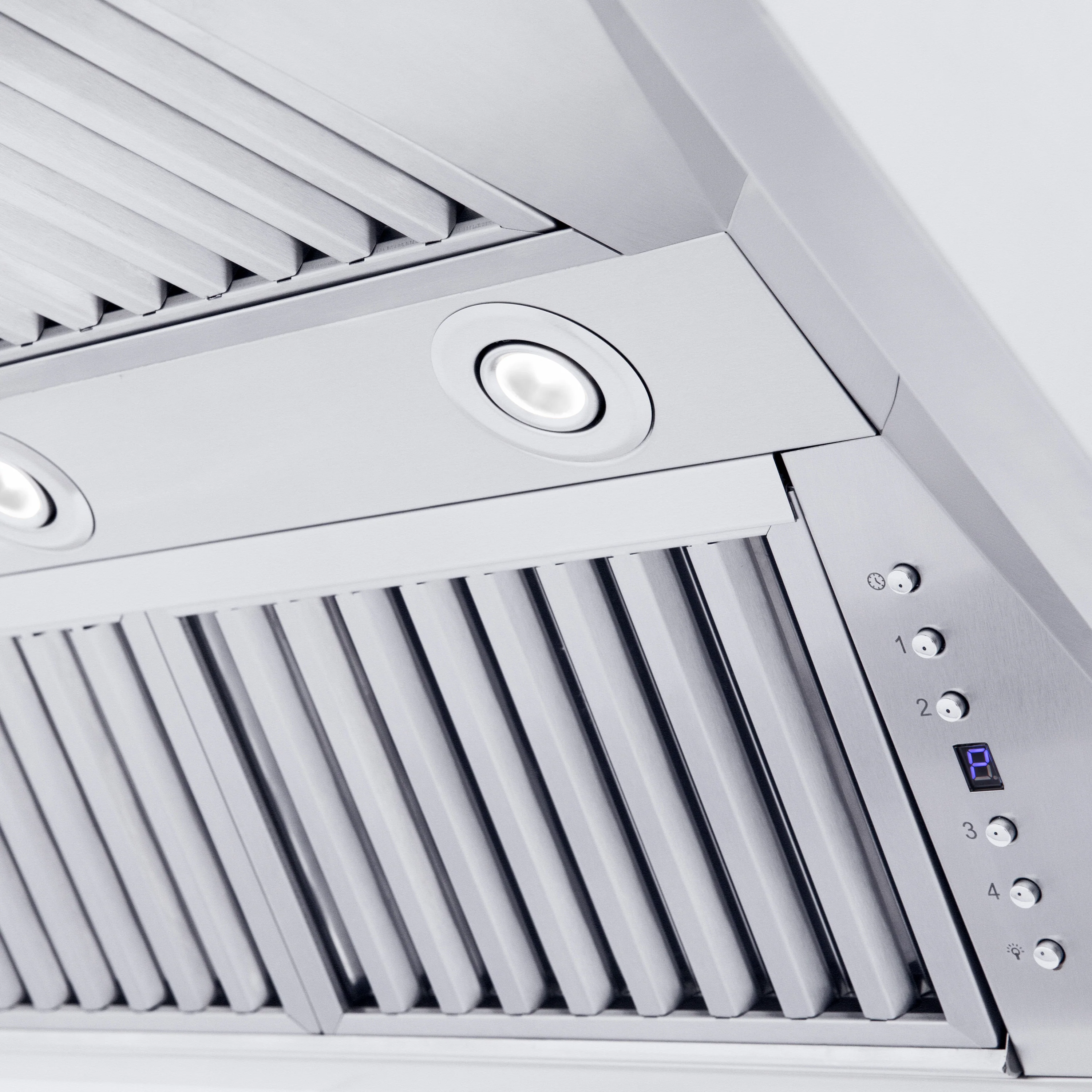 ZLINE 48" Professional Convertible Vent Wall Mount Range Hood in Stainless Steel with Crown Molding (587CRN-48) - Image 7