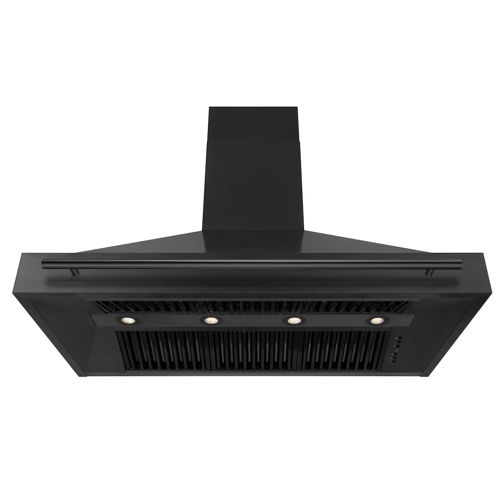 ZLINE 48" Black Stainless Steel Range Hood with Black Stainless Steel Handle (BS655-48-BS) - Image 3