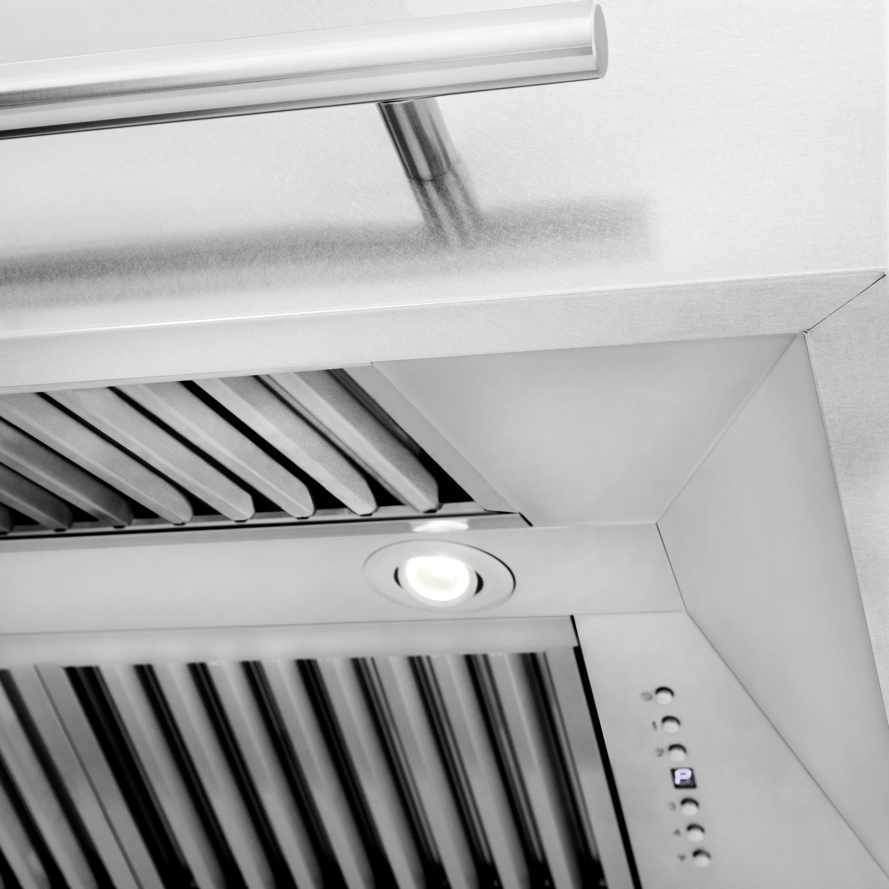ZLINE 48" Fingerprint Resistant Stainless Steel Range Hood with Black Matte Shell (8654SNX-BLM-48) - Image 6