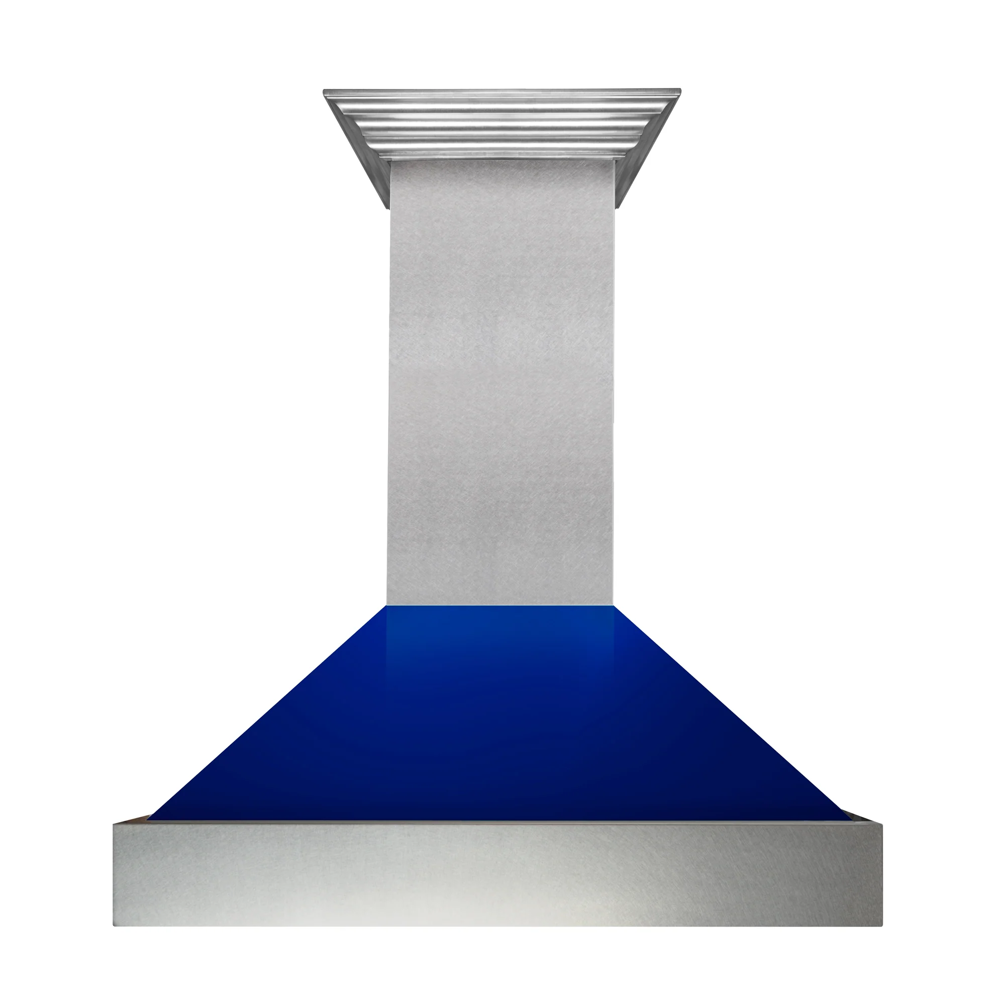 48" Ducted Fingerprint Resistant Stainless Steel Range Hood with Blue Gloss Shell (8654BG-48) - Image 5
