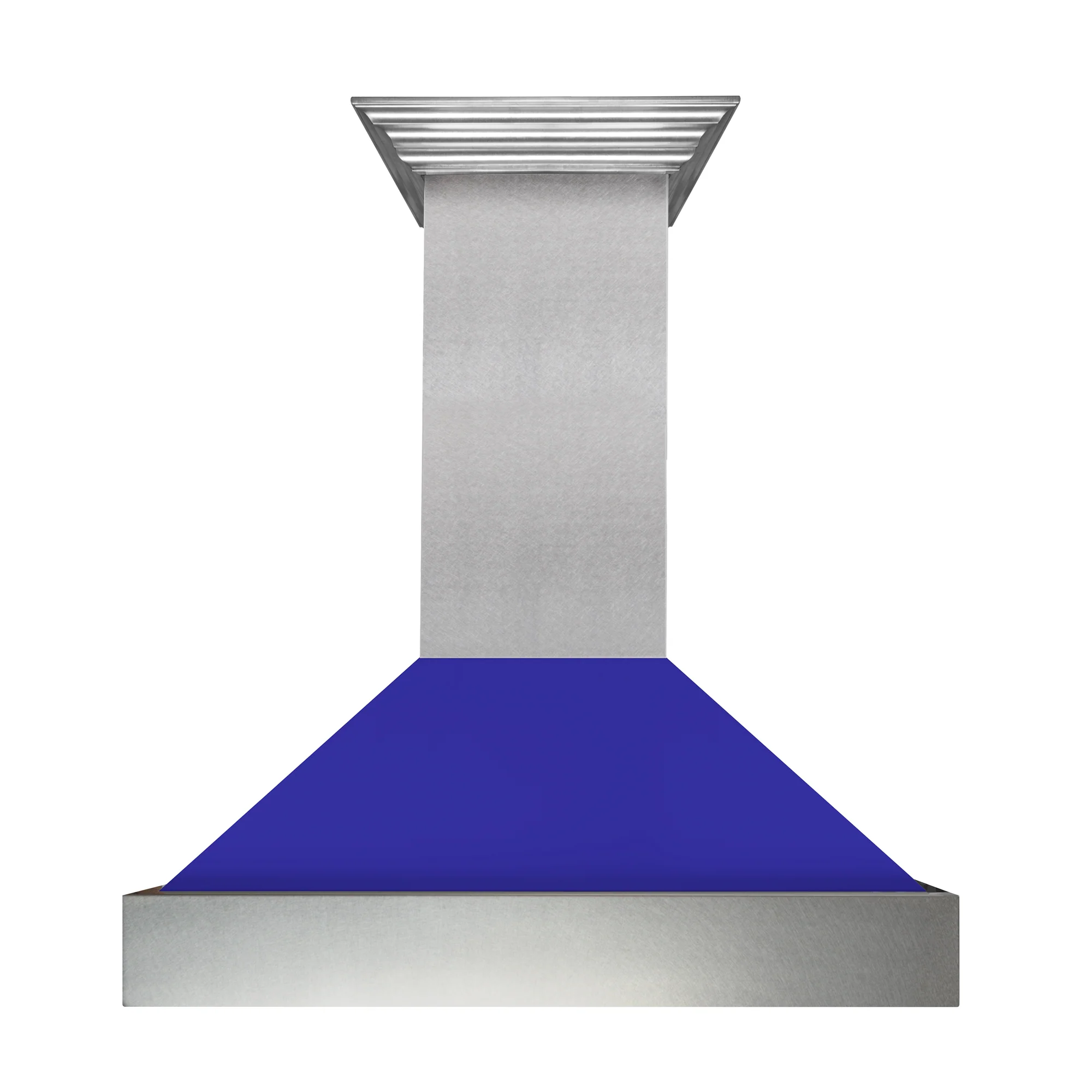 48" Ducted Fingerprint Resistant Stainless Steel Range Hood with Blue Matte Shell (8654BM-48) - Image 4