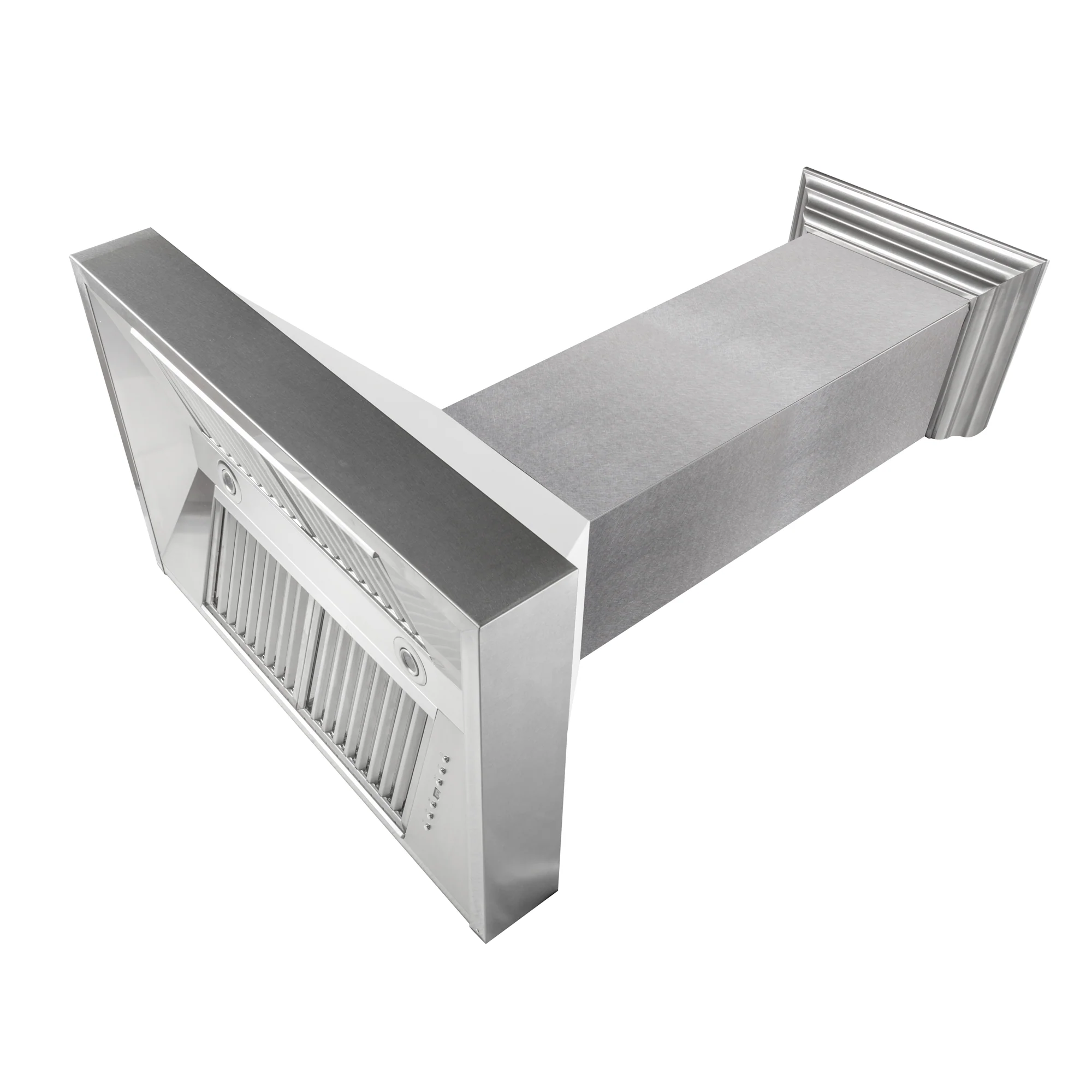 48" Ducted Fingerprint Resistant Stainless Steel Range Hood with White Matte Shell (8654WM-48) - Image 4