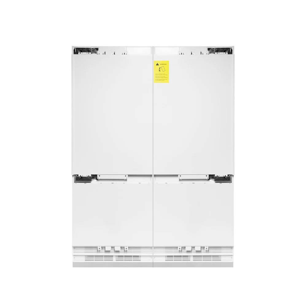 ZLINE 60 in. 32.2 cu. ft. Panel Ready French Door Built-In Bottom Freezer Refrigerator with Water Dispensers and Ice Makers (RBIV-60) - Image 6