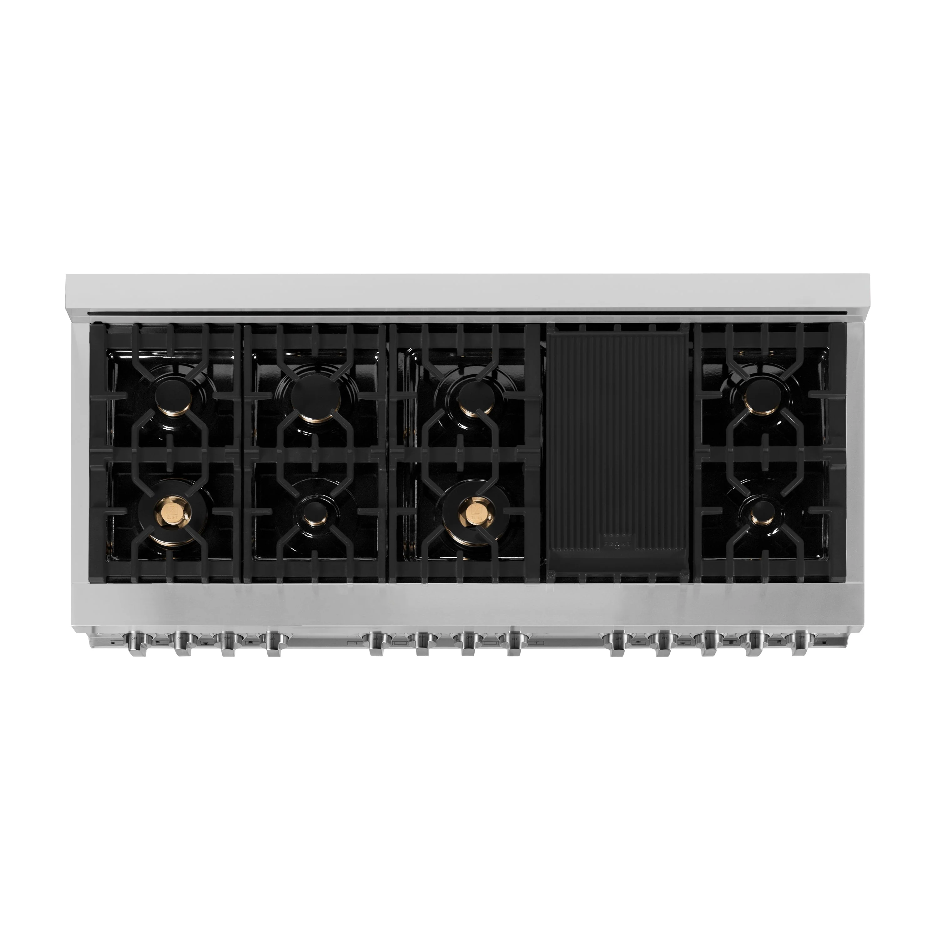 ZLINE 60 in. 7.4 cu. ft. Legacy Dual Fuel Range with 9 Burner Gas Cooktop and 2 Electric Convection Ovens - Image 7