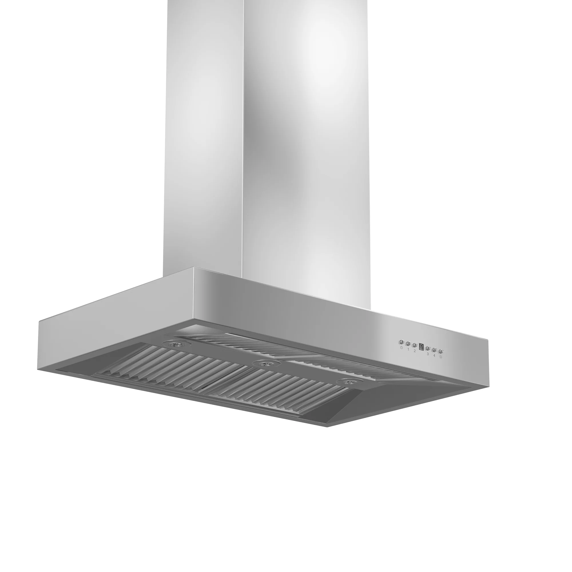 ZLINE 60" Ducted Professional Island Mount Range Hood in Stainless Steel (KECOMi-60) - Image 5