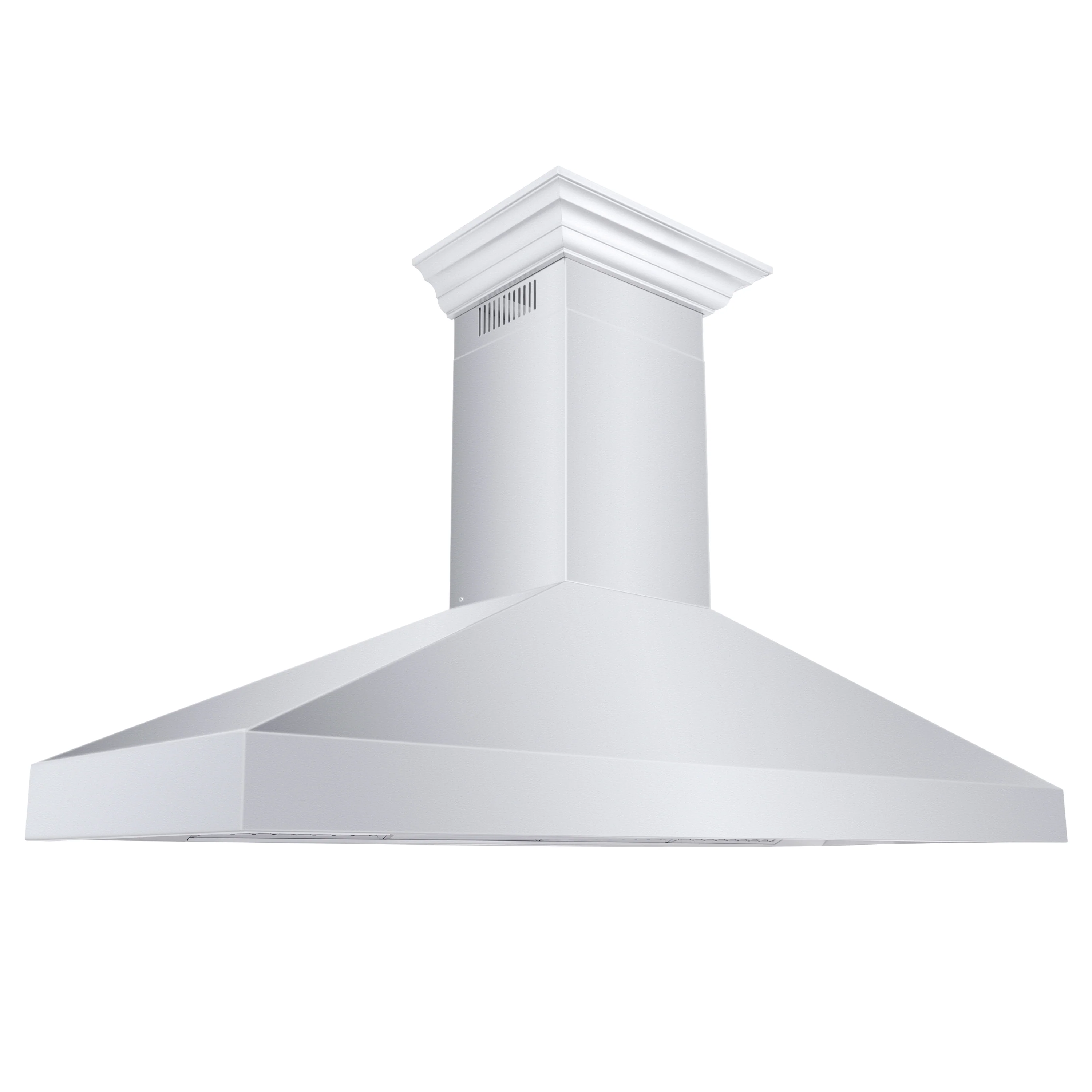 ZLINE 60" Professional Convertible Vent Wall Mount Range Hood in Stainless Steel with Crown Molding (597CRN-60) - Image 3