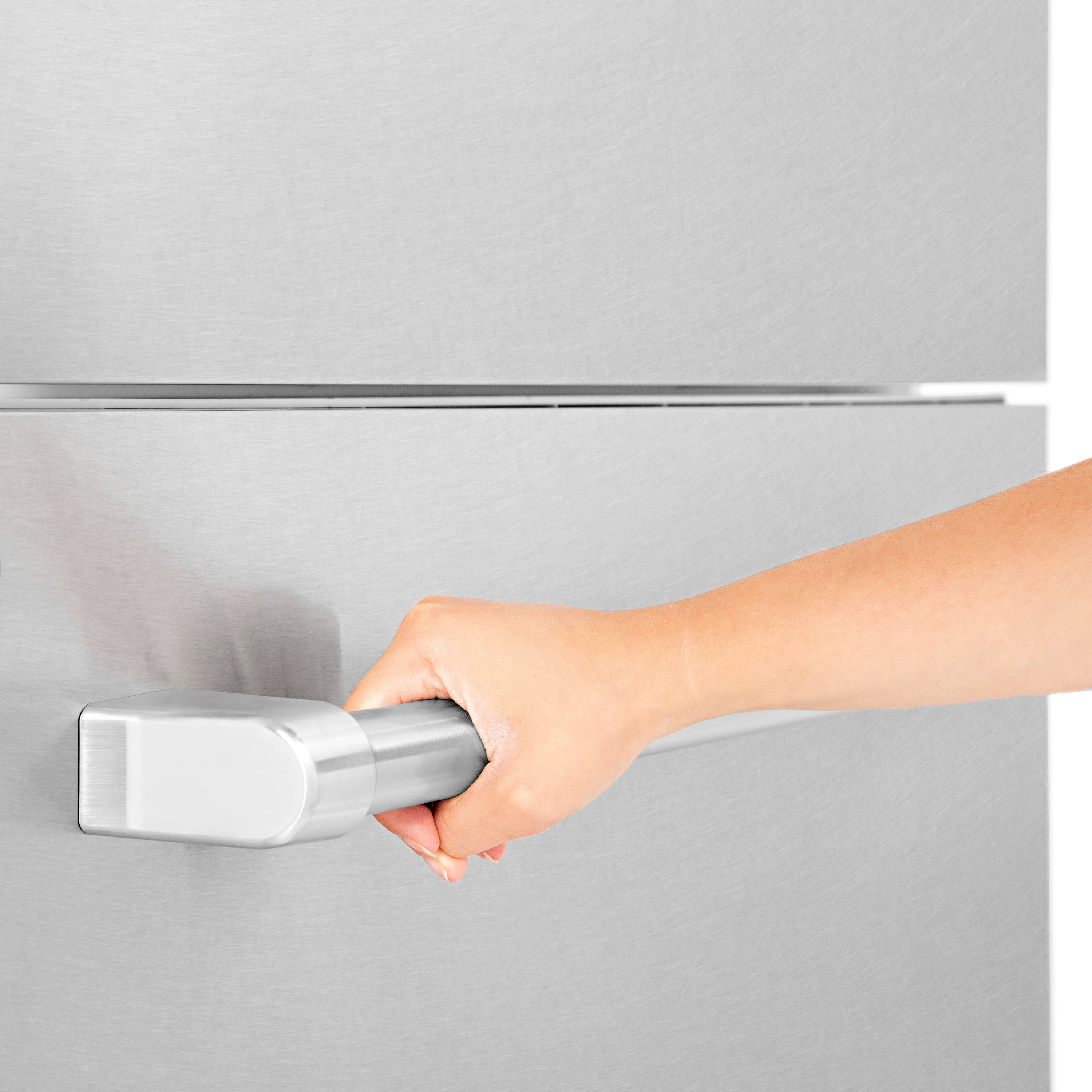 ZLINE 60 in. Refrigerator Panels in Satin Stainless Steel for a 60 in. Built-in Refrigerator (RPBIV-SN-60) - Image 4