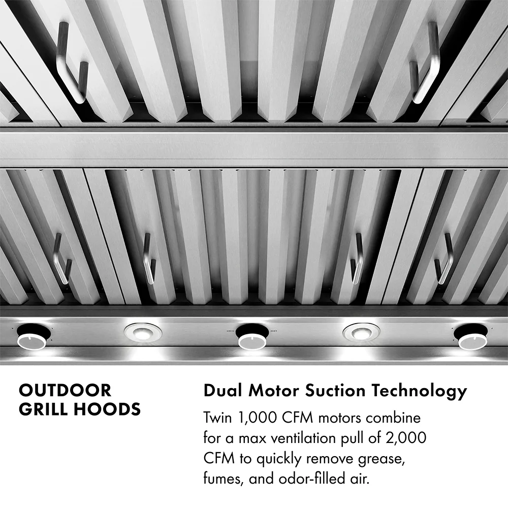 ZLINE 60 in. Wall Mount Outdoor Grill Hood (GOW2-60) - Image 11