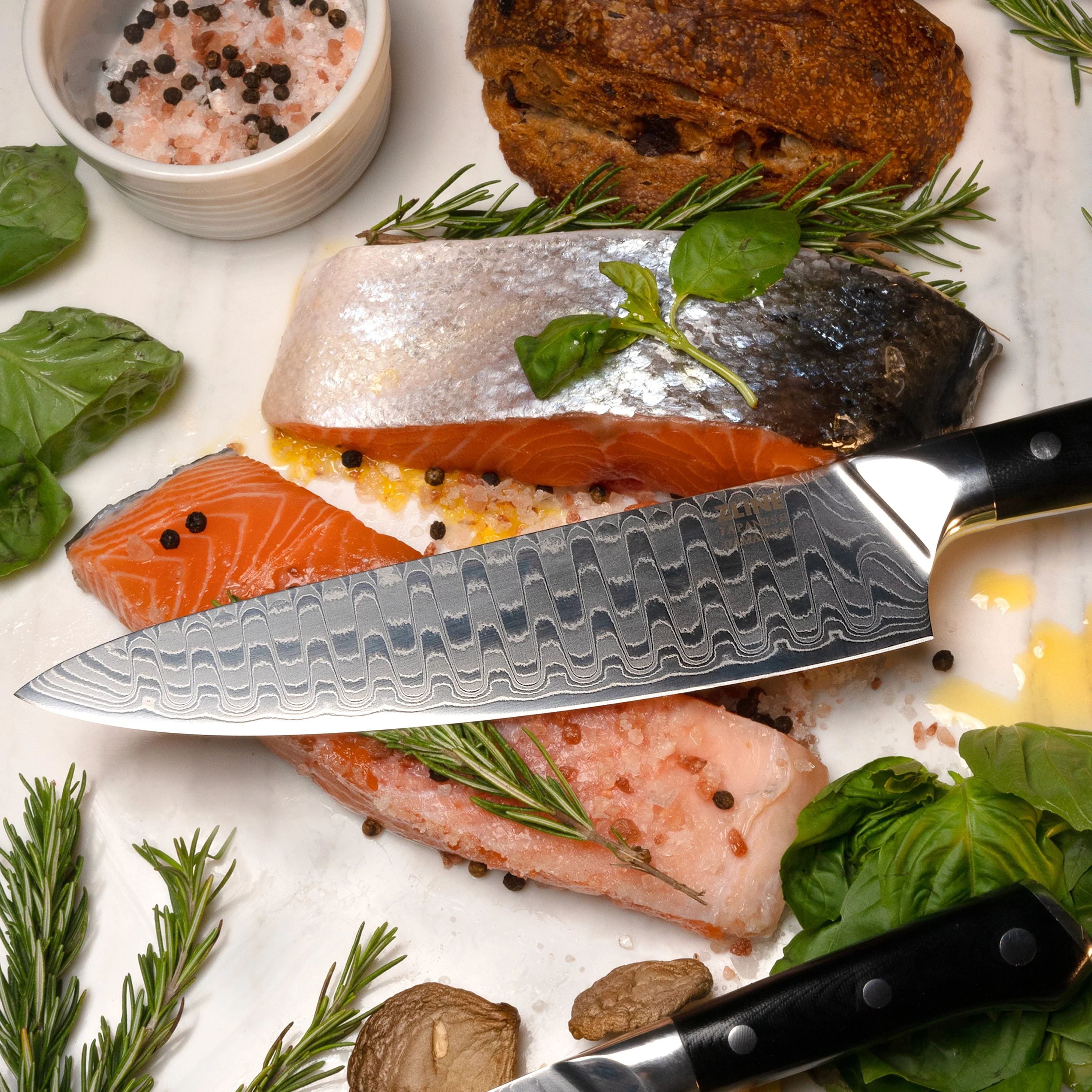 ZLINE 8” Professional Damascus Steel Chef’s Knife (KCKT-JD) - Image 9