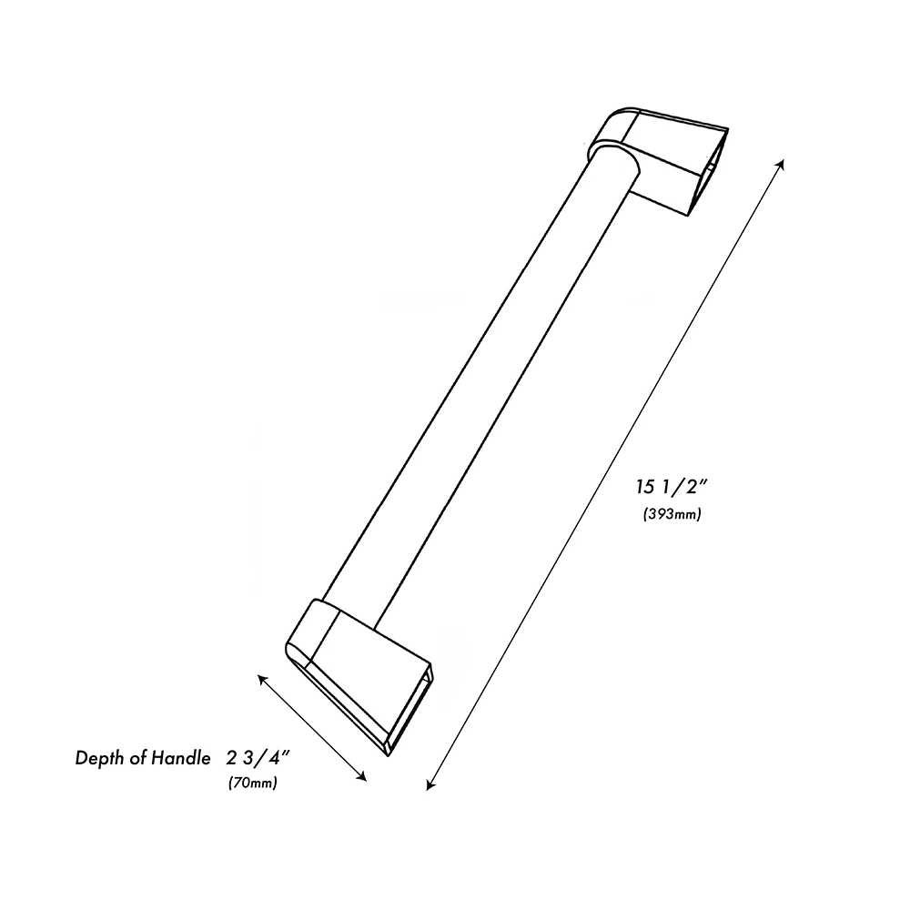 ZLINE Autograph Edition 18 in. Helix Handle (Set of 1) for Paramount and Select Ranges in Matte Black (SGZ-054C-K-MB) - Image 5