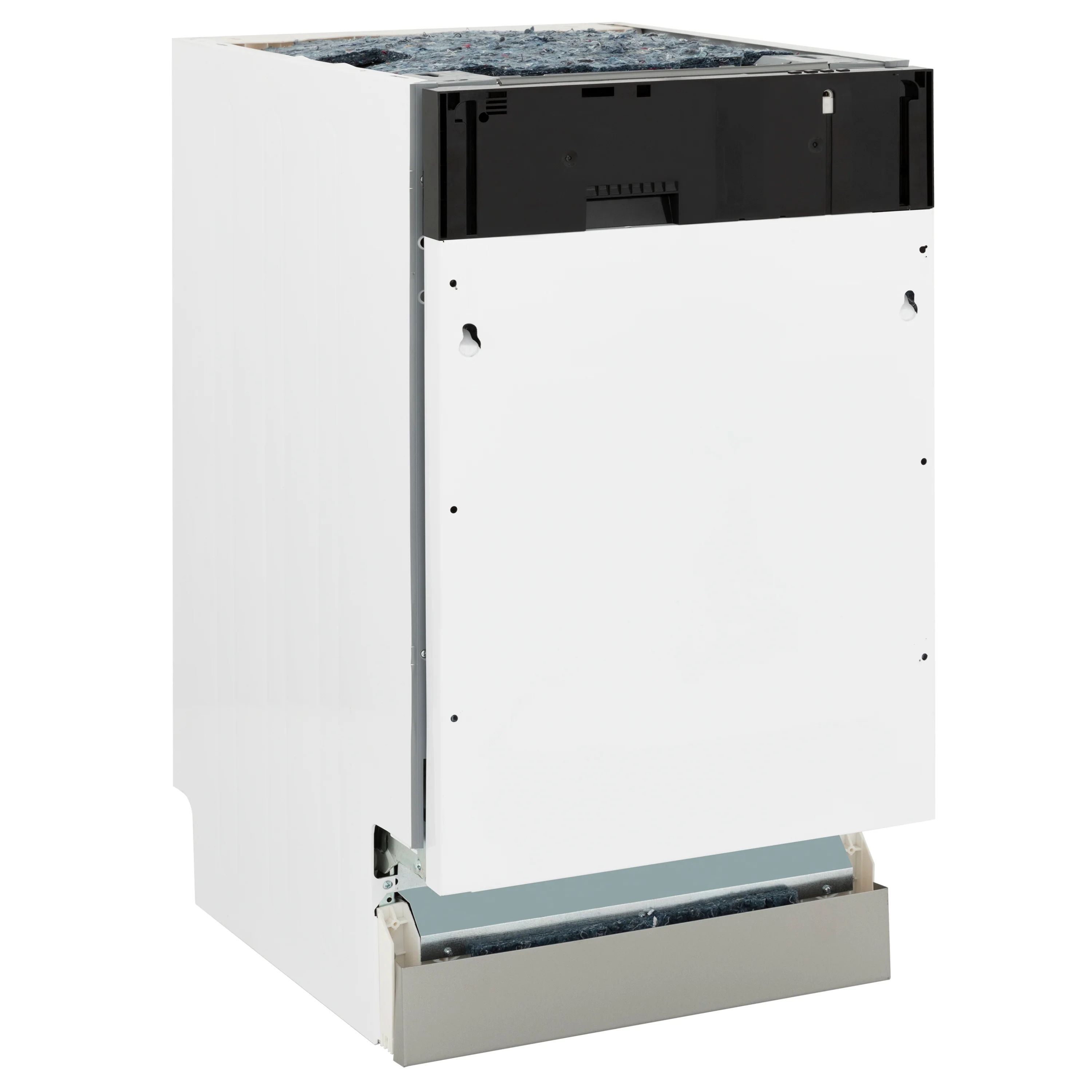 ZLINE Autograph Edition 18” Tallac Series 3rd Rack Top Control Dishwasher in Custom Panel Ready with Champagne Bronze Handle, 51dBa (DWVZ-18-CB) - Image 6