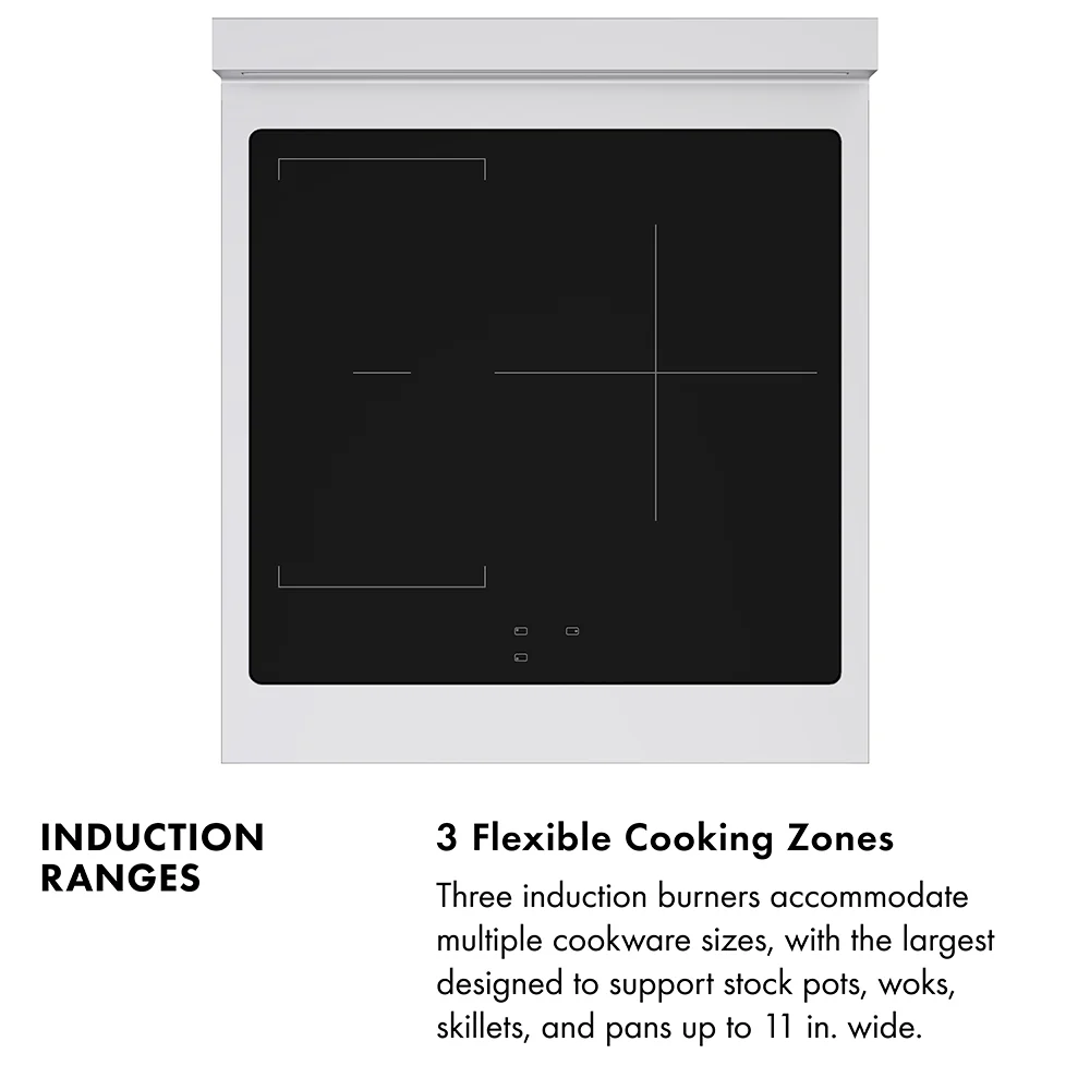 ZLINE Autograph Edition 24 in. 3.2 cu. ft. Paramount Induction Range with 3 Element Cooktop and Electric Convection Oven in Stainless Steel with Matte Black Accents (SINRZ-24-MB) - Image 11