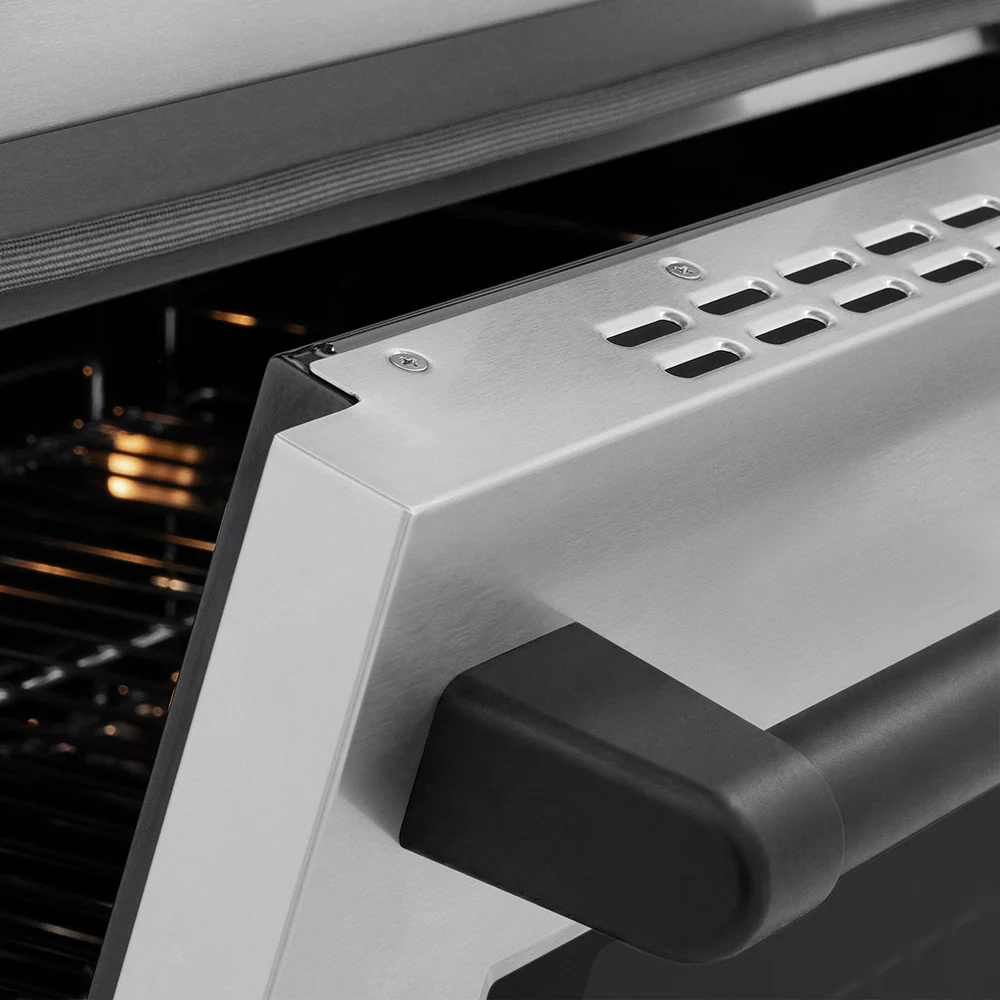 ZLINE Autograph Edition 24 in. 3.2 cu. ft. Paramount Induction Range with 3 Element Cooktop and Electric Convection Oven in Stainless Steel with Matte Black Accents (SINRZ-24-MB) - Image 6