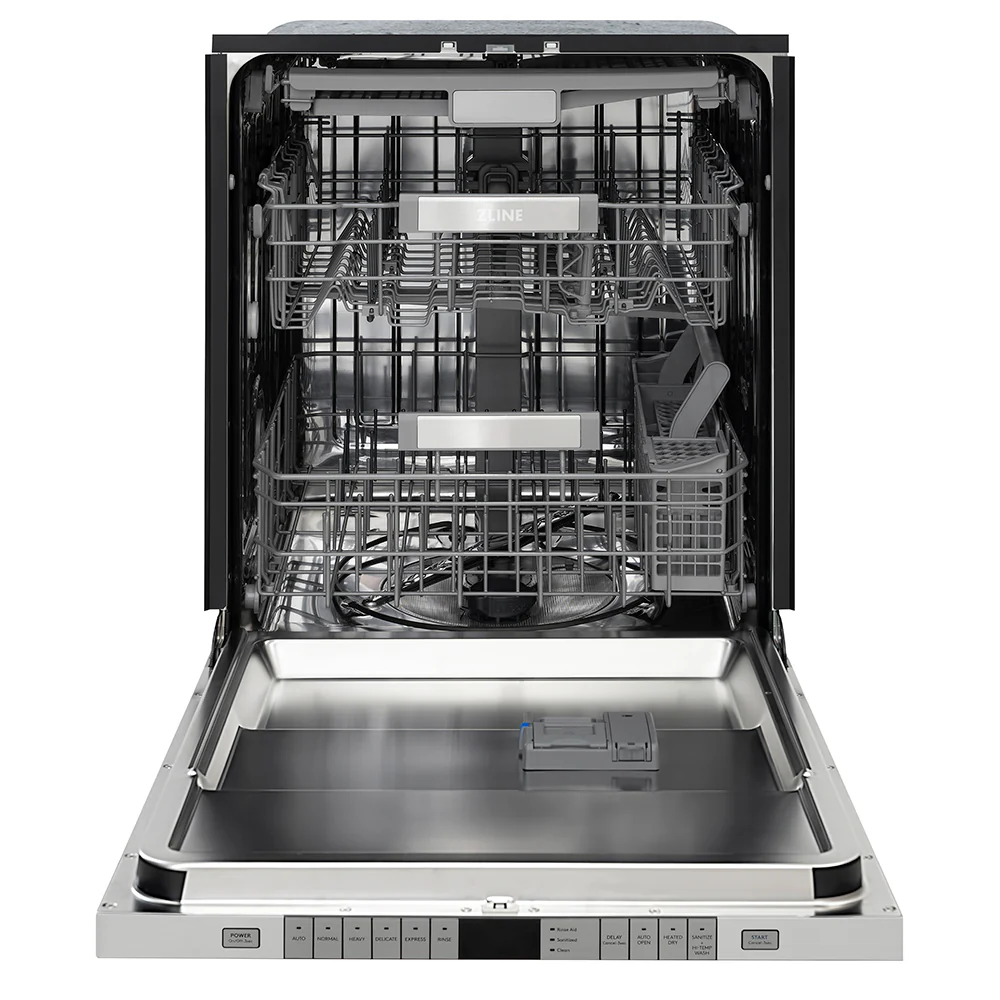 ZLINE Autograph Edition 24 in. Monument Series 3rd Rack Dishwasher with Auto Door Open Drying, 44dBa, Panel Ready with Champagne Bronze Handle (DWMTZ-24-CB) - Image 10