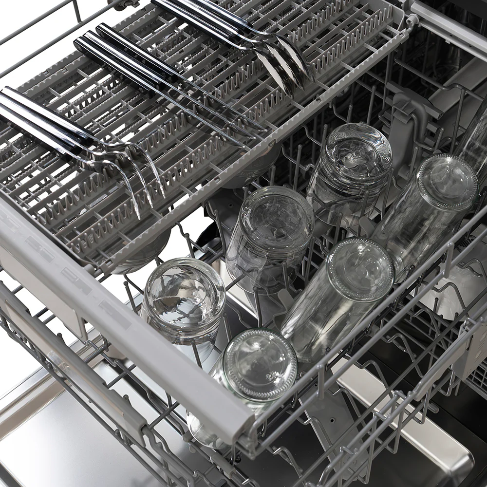 ZLINE Autograph Edition 24 in. Monument Series 3rd Rack Dishwasher with Auto Door Open Drying, 44dBa, Panel Ready with Champagne Bronze Handle (DWMTZ-24-CB) - Image 15