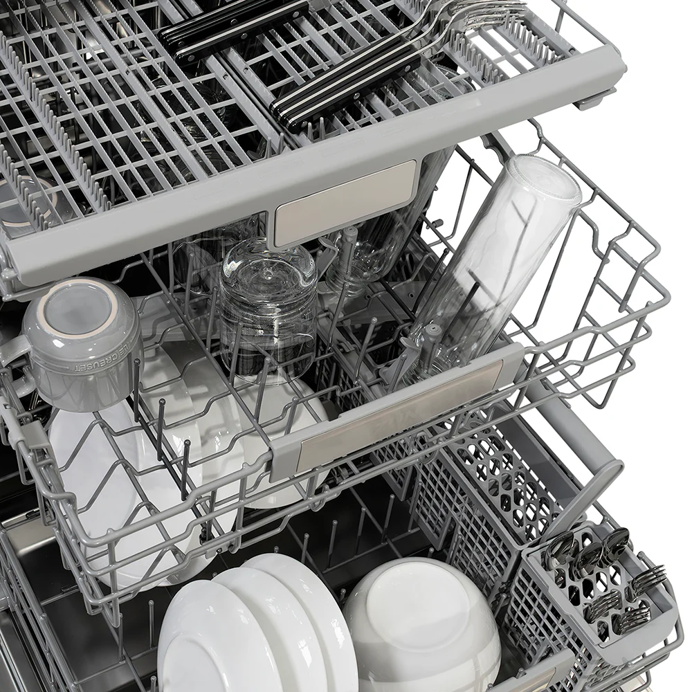 ZLINE Autograph Edition 24 in. Monument Series 3rd Rack Dishwasher with Auto Door Open Drying, 44dBa, Panel Ready with Matte Black Handle (DWMTZ-24-MB) - Image 16