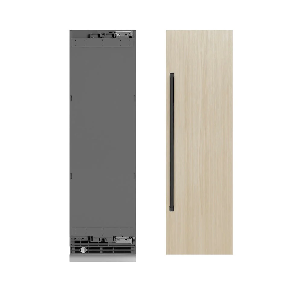 ZLINE Autograph Edition 24 in. 12.5 cu. ft. Panel Ready Column Refrigerator with Graphite Gray Interior and Matte Black Accents (RBCRVZ-24-MB) - Image 4