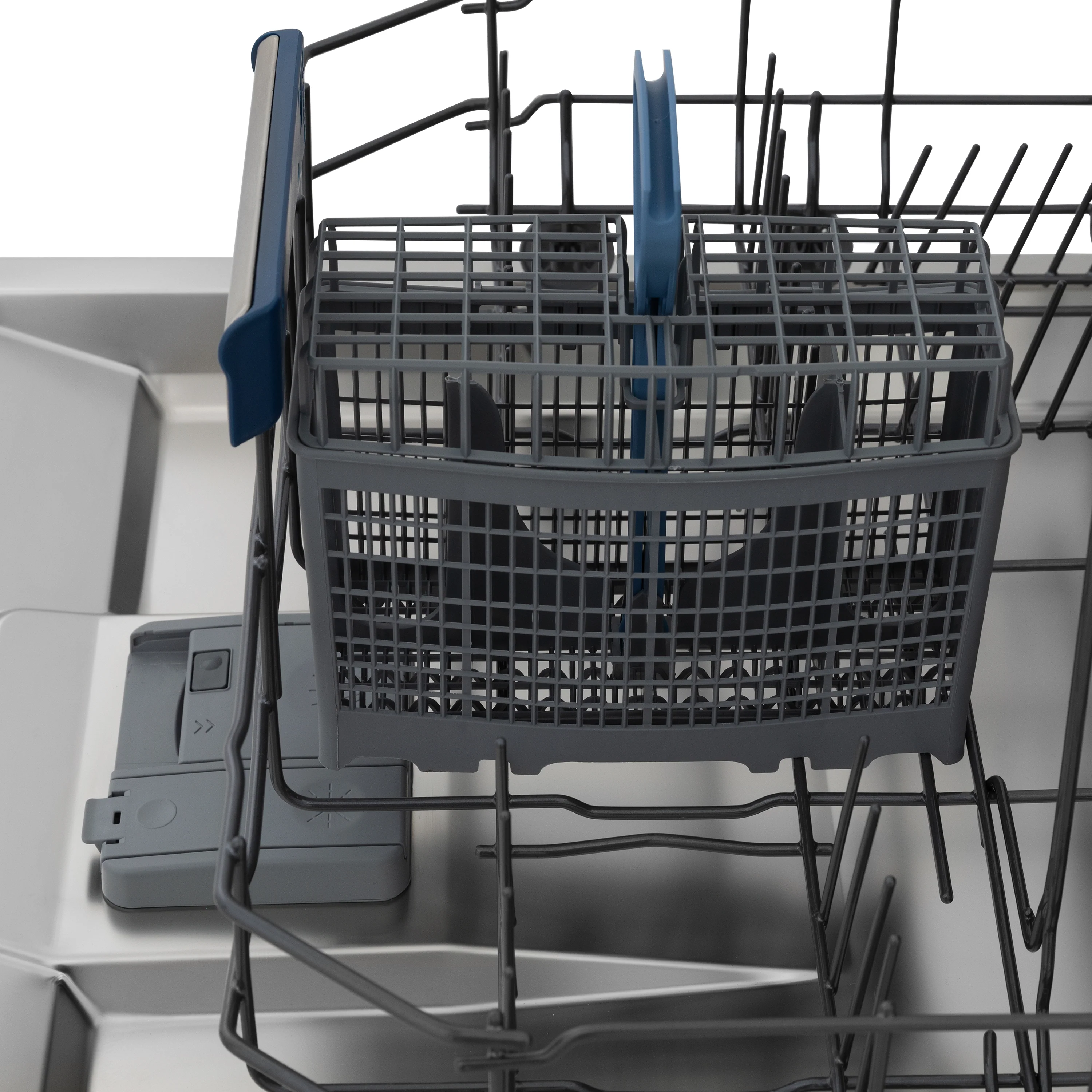 ZLINE Autograph Edition 24" Tallac Series 3rd Rack Top Control Built-In Tall Tub Dishwasher in Custom Panel Ready with Champagne Bronze Handle, 51dBa (DWVZ-24-CB) - Image 9