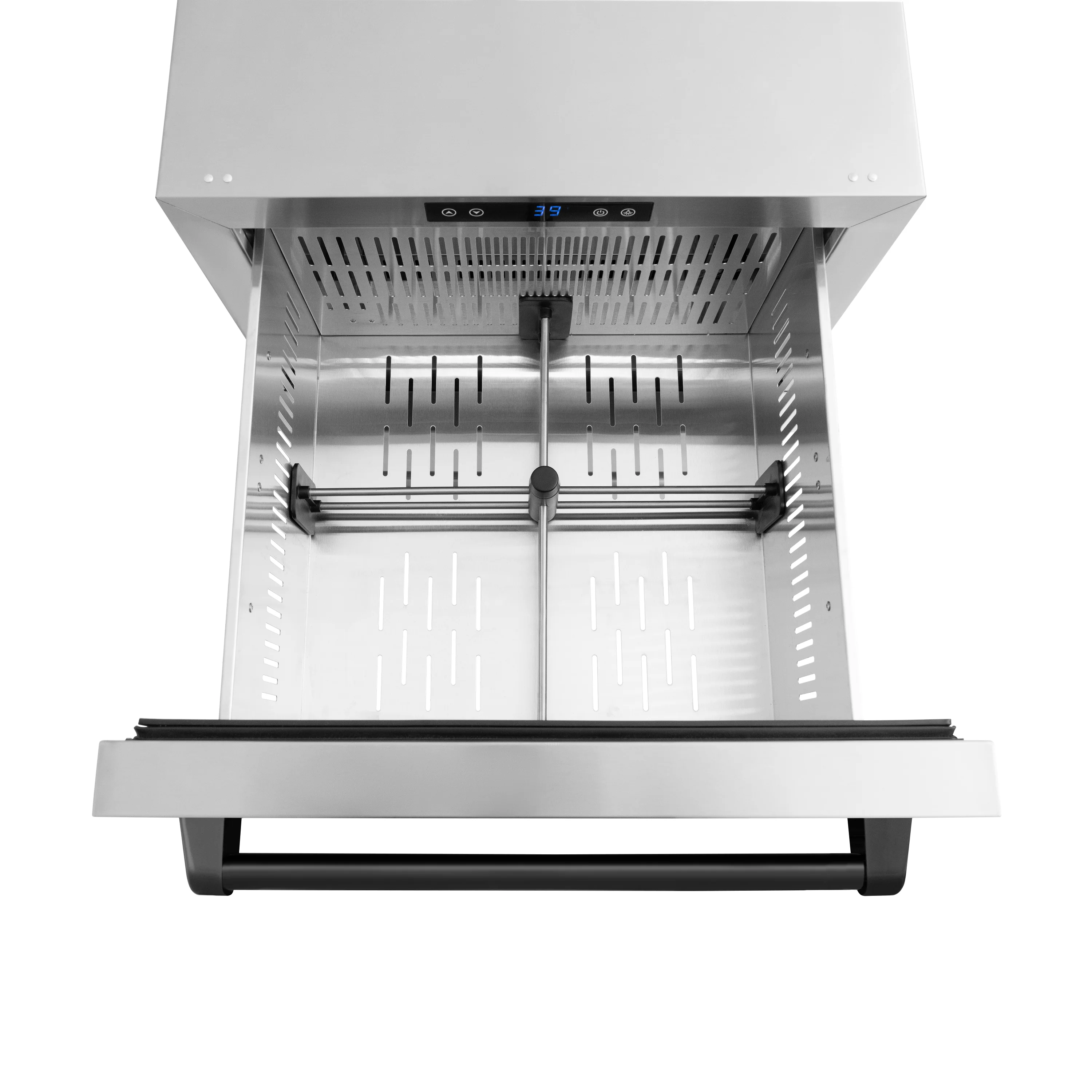 ZLINE Autograph Edition 24 in. Touchstone 168 Can Outdoor-Rated Dual Refrigerator Drawer with Stainless Steel Doors and Matte Black Handles (RDSOZ-ST-24-MB) - Image 9