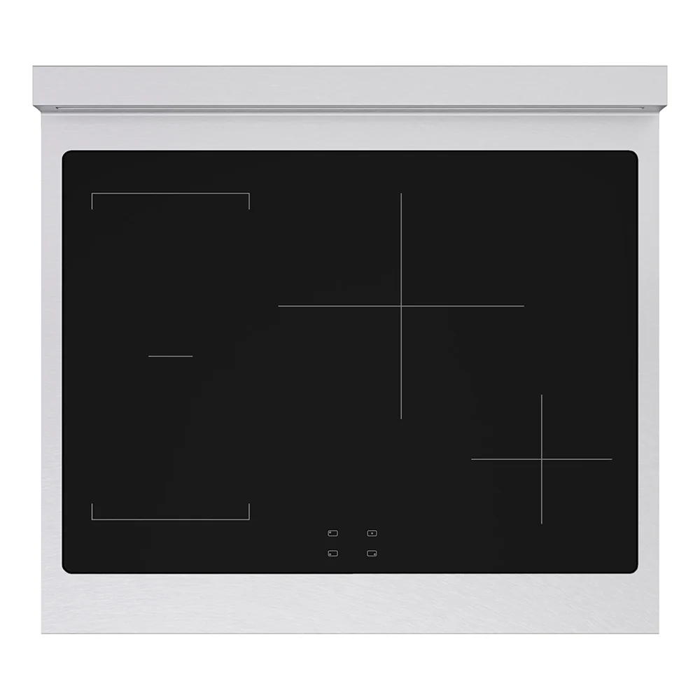 ZLINE Autograph Edition 30 in. 4.2 cu. ft. Paramount Induction Range with 4 Element Cooktop and Electric Convection Oven in Satin Stainless Steel with White Matte Door and Champagne Bronze Accents, Open Box-Great Condition - Image 2