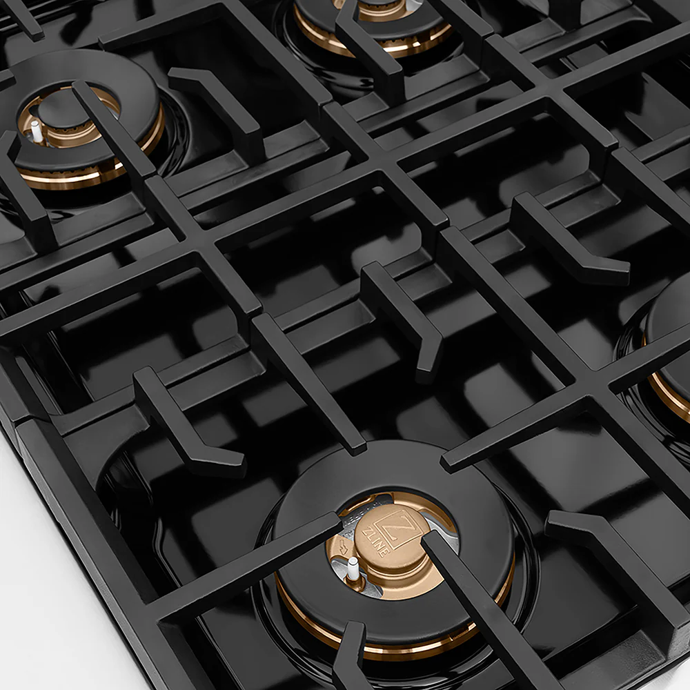 ZLINE Autograph Edition 30 in. Paramount Gas Rangetop with 4 Burner DuoPro™ Cooktop in Stainless Steel and Polished Gold Accents, Open Box-Great Condition - Image 5