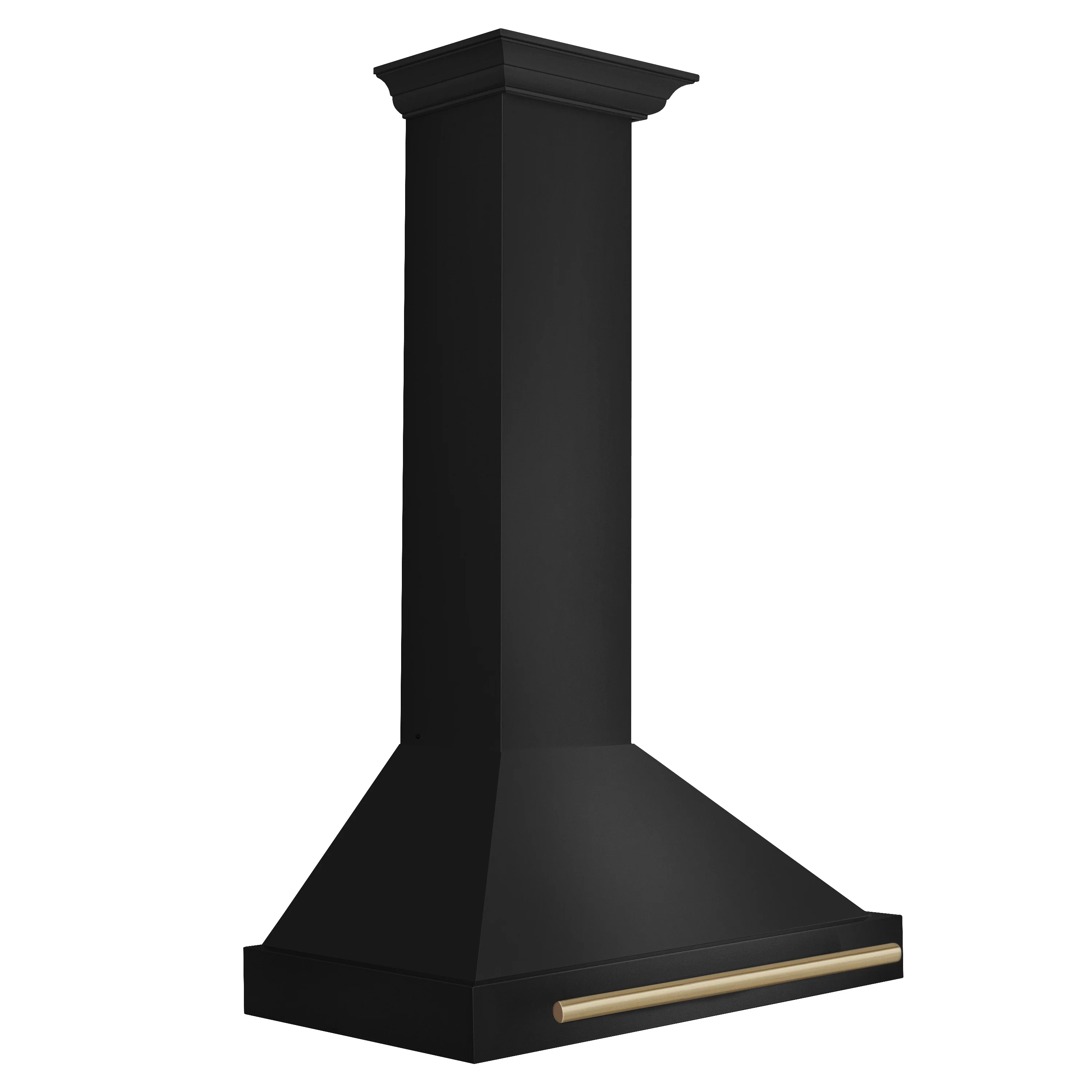ZLINE 30 in. Autograph Edition Black Stainless Steel Wall Mount Range Hood With Champagne Bronze Handle (BSKB4Z-30-CB) - Image 4