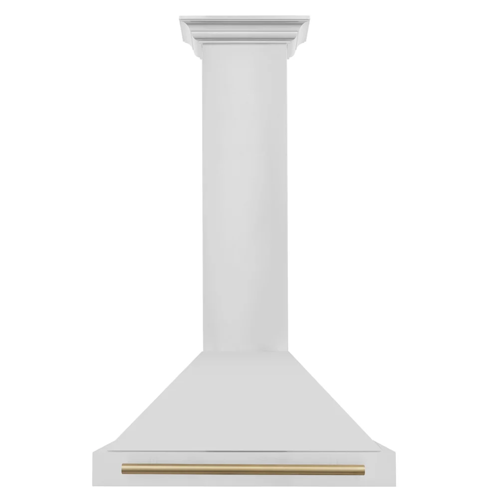 ZLINE 30 in. Autograph Edition Convertible Stainless Steel Range Hood with Stainless Steel Shell and Champagne Bronze Accents (KB4STZ-30-CB) - Image 3